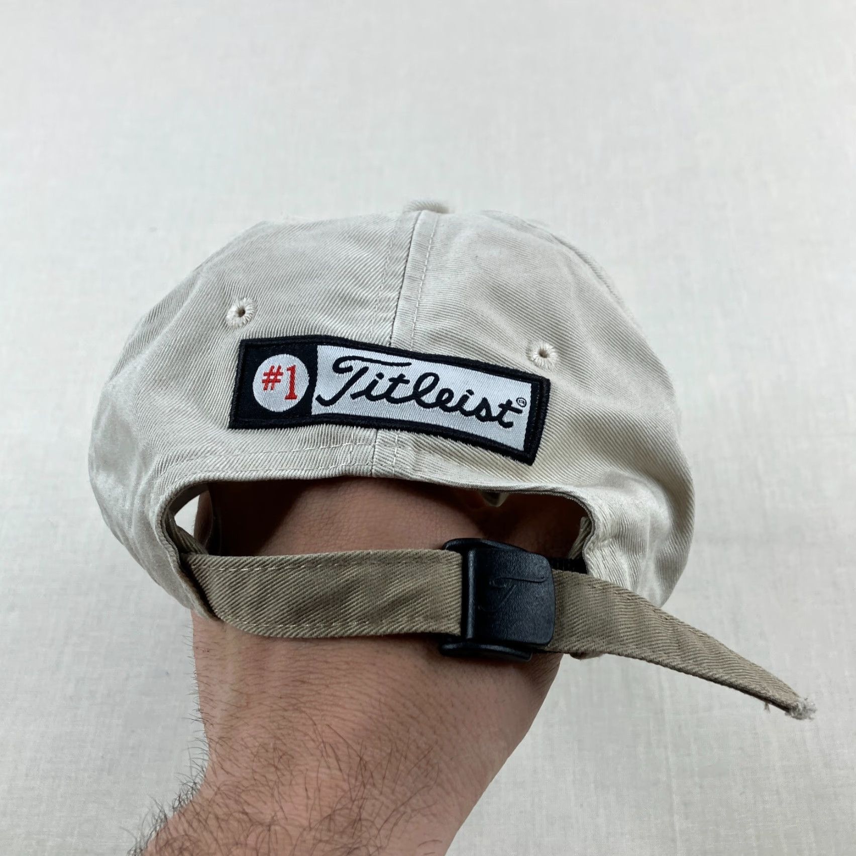 Titleist Titleist Hat Mens Strap Back Khaki Beige Tan Footjoy Golf Dad Cap Performance Size ONE SIZE - 6 Thumbnail