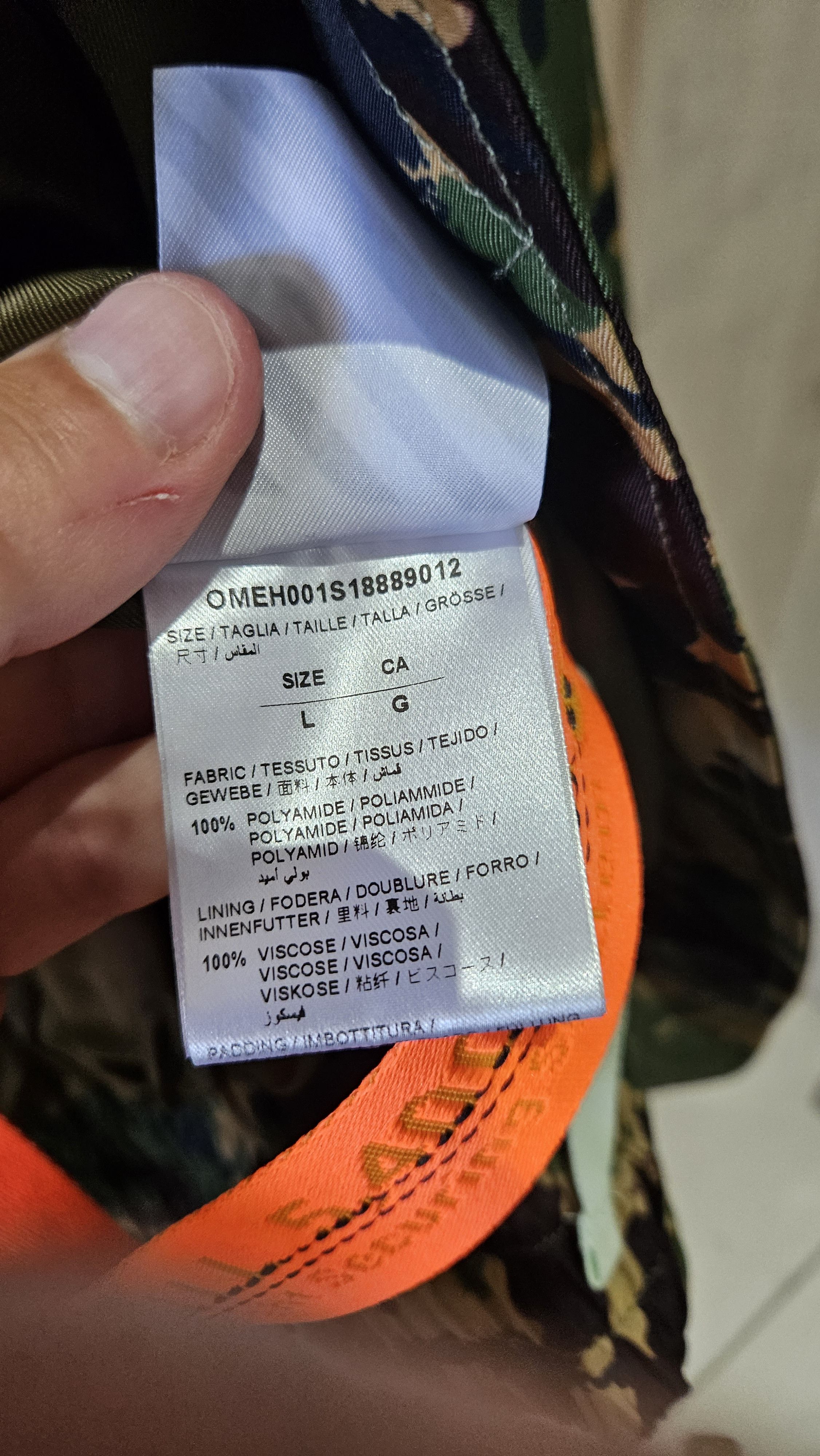 Off-White Off-White Camo Bomber Jacket 2018 Large Size US L / EU 52-54 / 3 - 10 Thumbnail