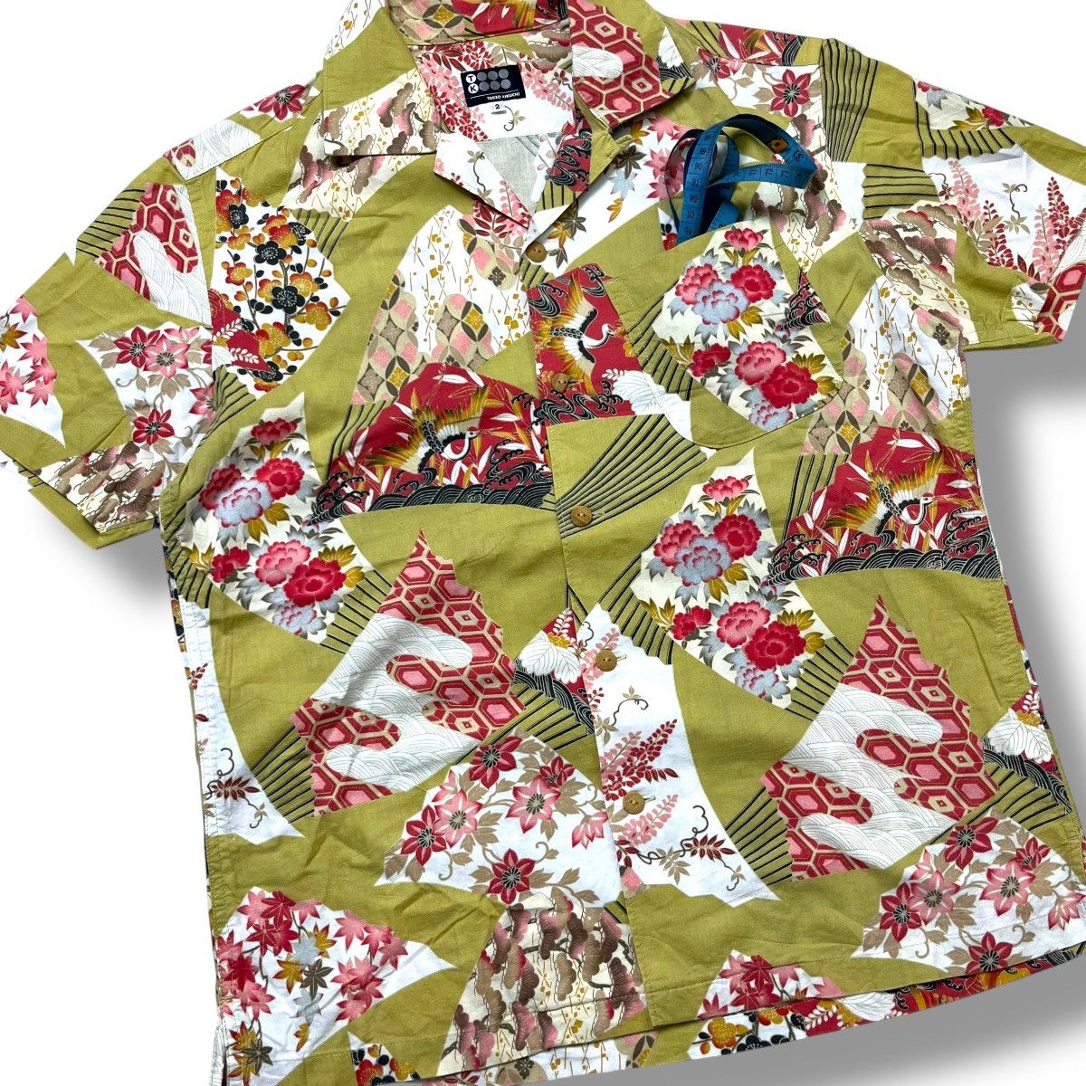 Japanese Brand Takeo Kikuchi loop collar hawaiian shirt inspired issey Size US M / EU 48-50 / 2 - 2 Thumbnail