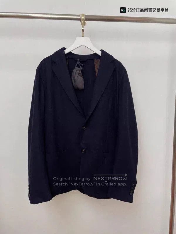 Ermenegildo Zegna Zegna Men's Classic Solid Casual Suit Jacket. Size US L / EU 52-54 / 3 - 3 Thumbnail