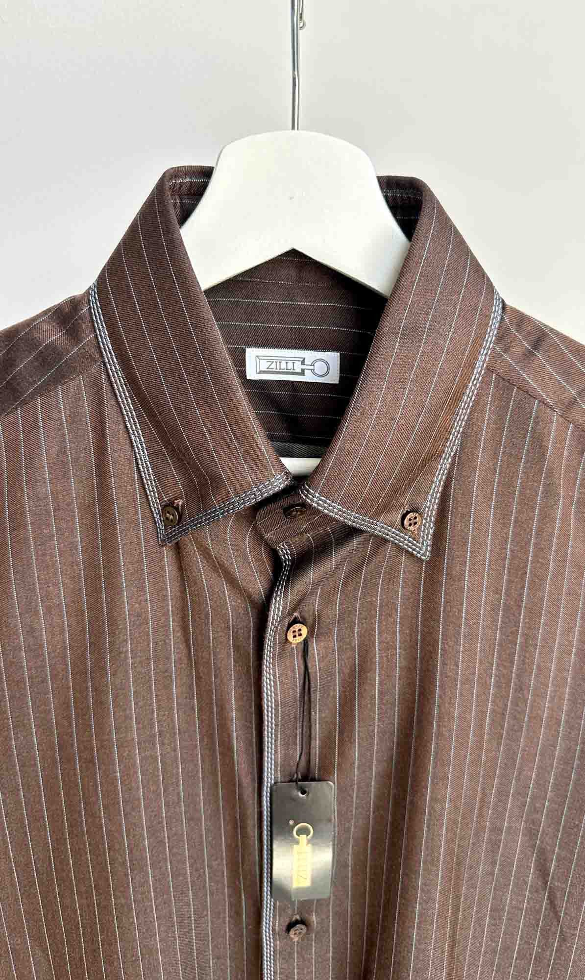 Zilli Men's silk shirt ZILLI Size US L / EU 52-54 / 3 - 4 Thumbnail