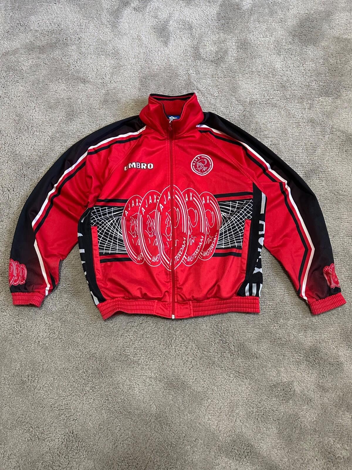 Umbro AJAX AMSTERDAM 1997-1998 TRACK SUIT JACKET FOOTBALL UMBRO 