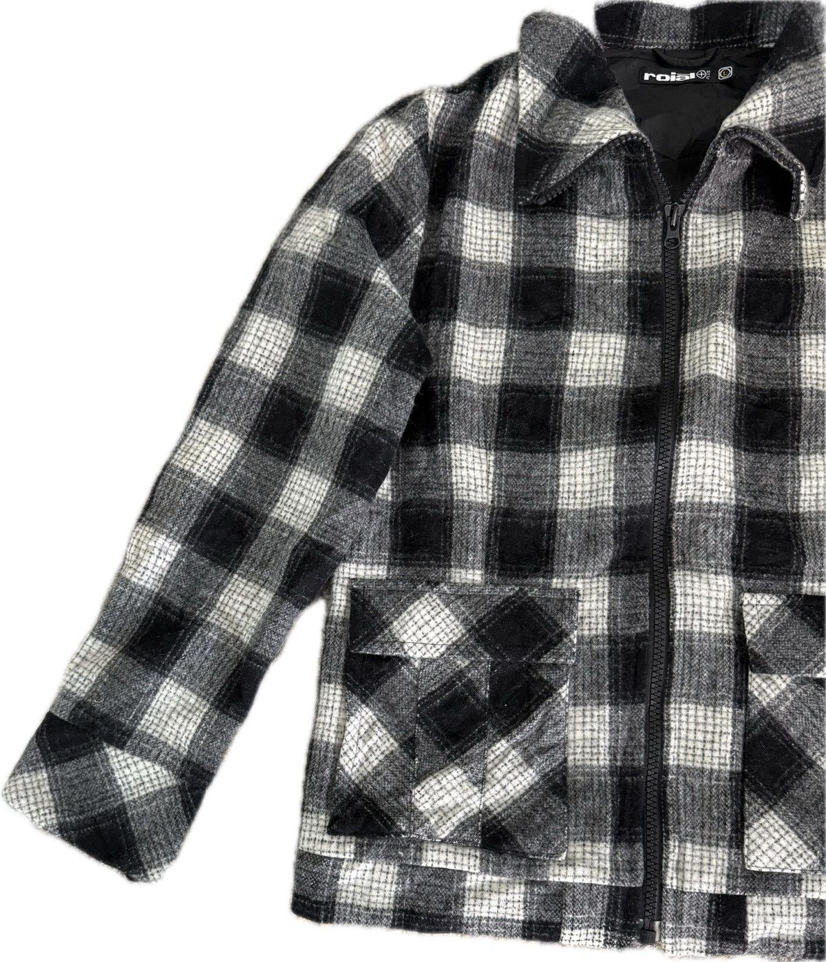 Japanese Brand Japanese Brand Roial Plus Plaid Zipper Jacket Punk Style Size US L / EU 52-54 / 3 - 3 Thumbnail