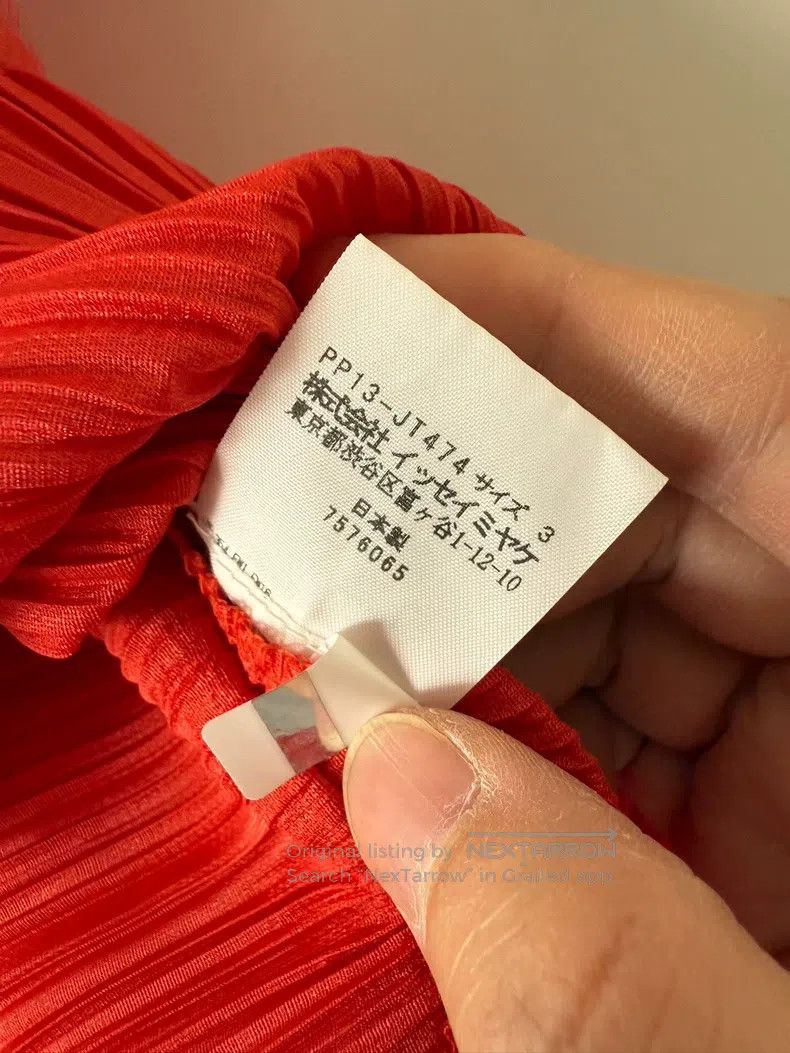 Issey Miyake Issey Miyake Red Dress Size L / US 10 / IT 46 - 4 Thumbnail