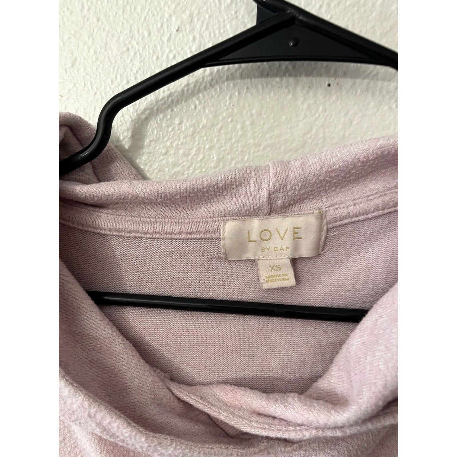 Gap Love by Gap Women's Hoodie Cropped Light Pink Cotton Hooded XS Size XS / US 0-2 / IT 36-38 - 3 Thumbnail