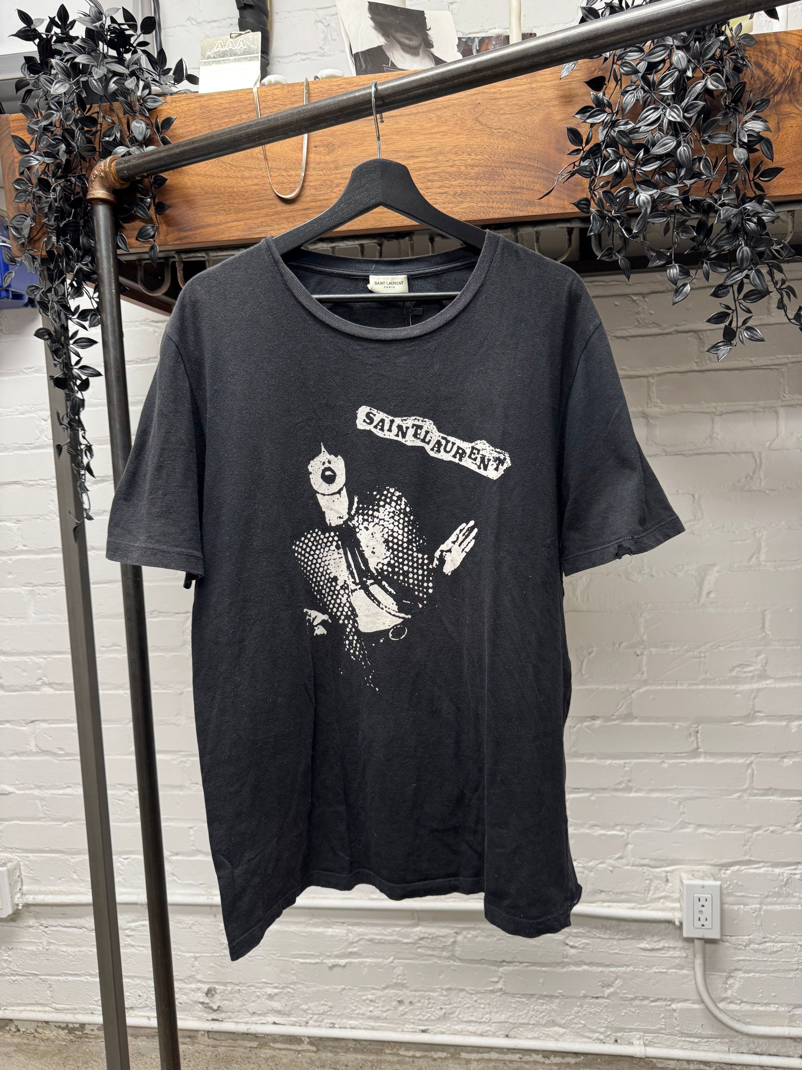 トップス 2015ss Saint Laurent by Hedi T-shirt Saint Laurent Paris S/S15 CHEETAH T-SHIRT BY HEDI SLIMANE | Grailed