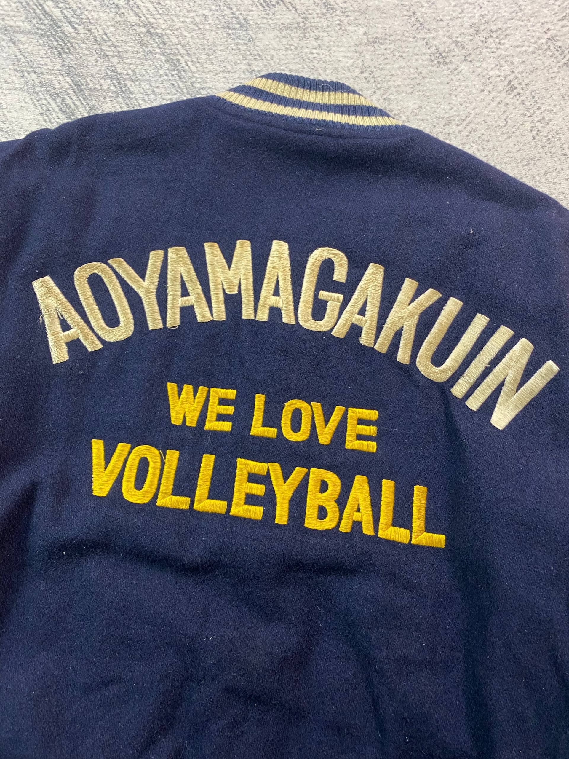 Vintage Vintage Aoyama Gakuin University Volleyball Varsity Jacket Size US M / EU 48-50 / 2 - 2 Thumbnail