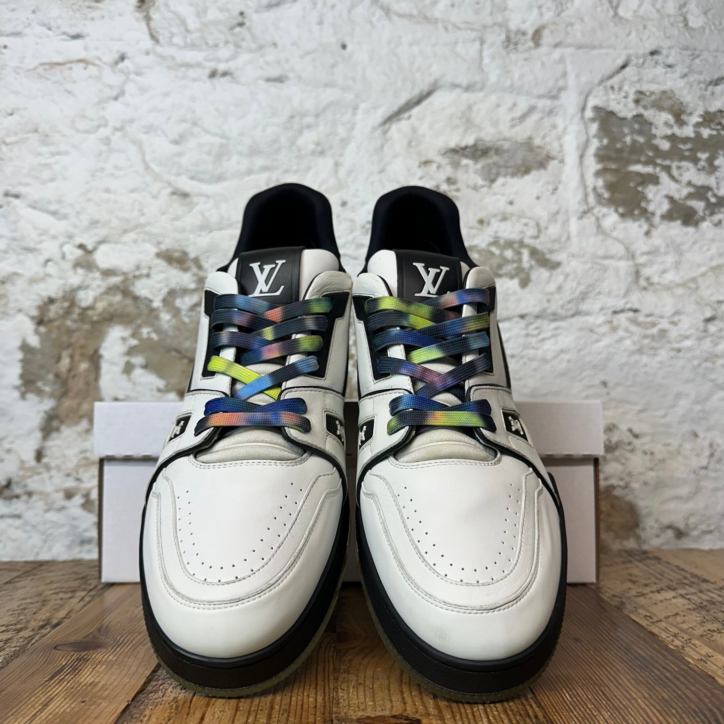 Louis Vuitton Louis Vuitton White Multicolor Trainer Sneaker Sz 12.5 11LV Size US 12.5 / EU 45-46 - 3 Thumbnail
