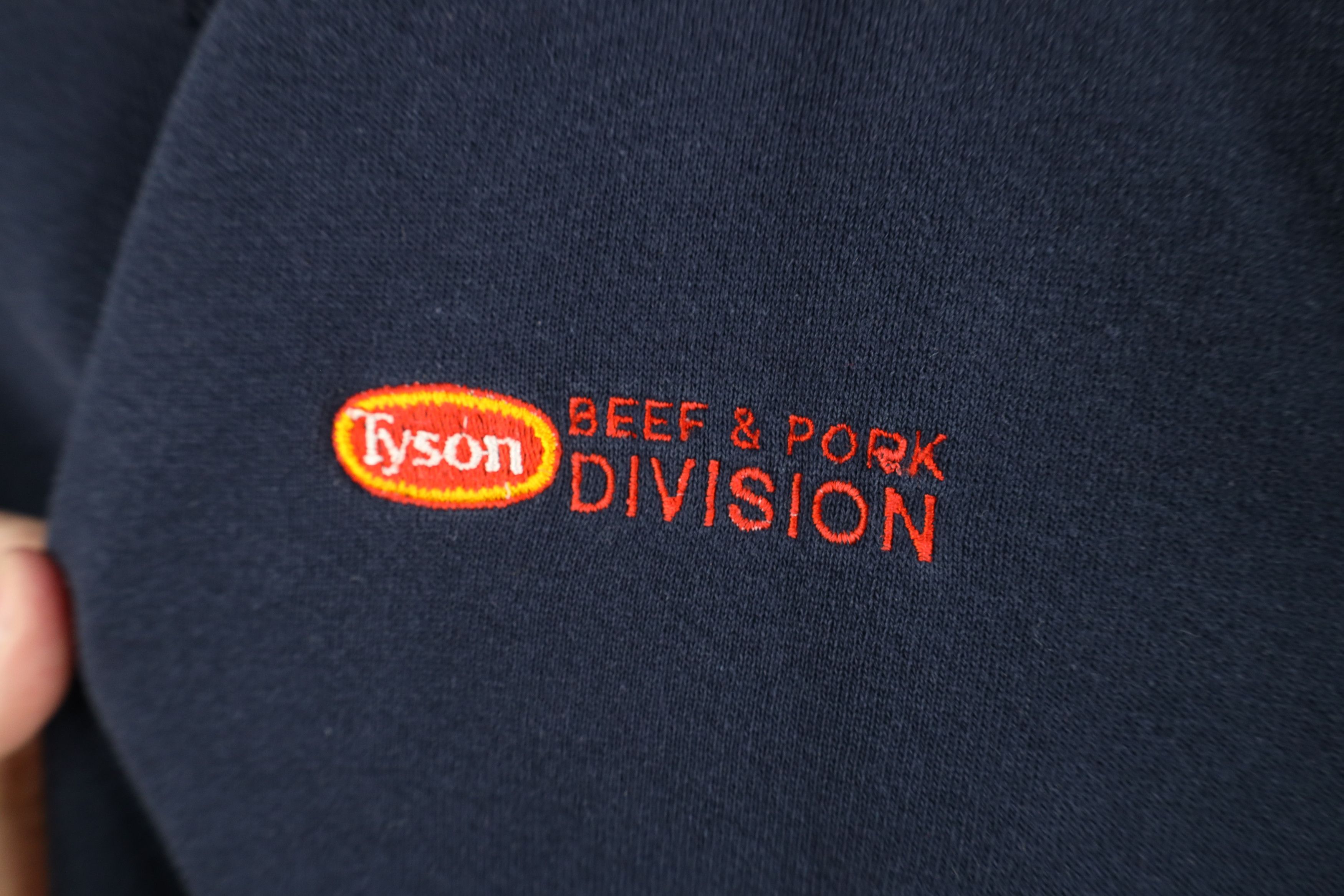 Vintage Vintage 90s Tyson Meats Beef Pork Division Sweatshirt USA Size US XL / EU 56 / 4 - 4 Thumbnail