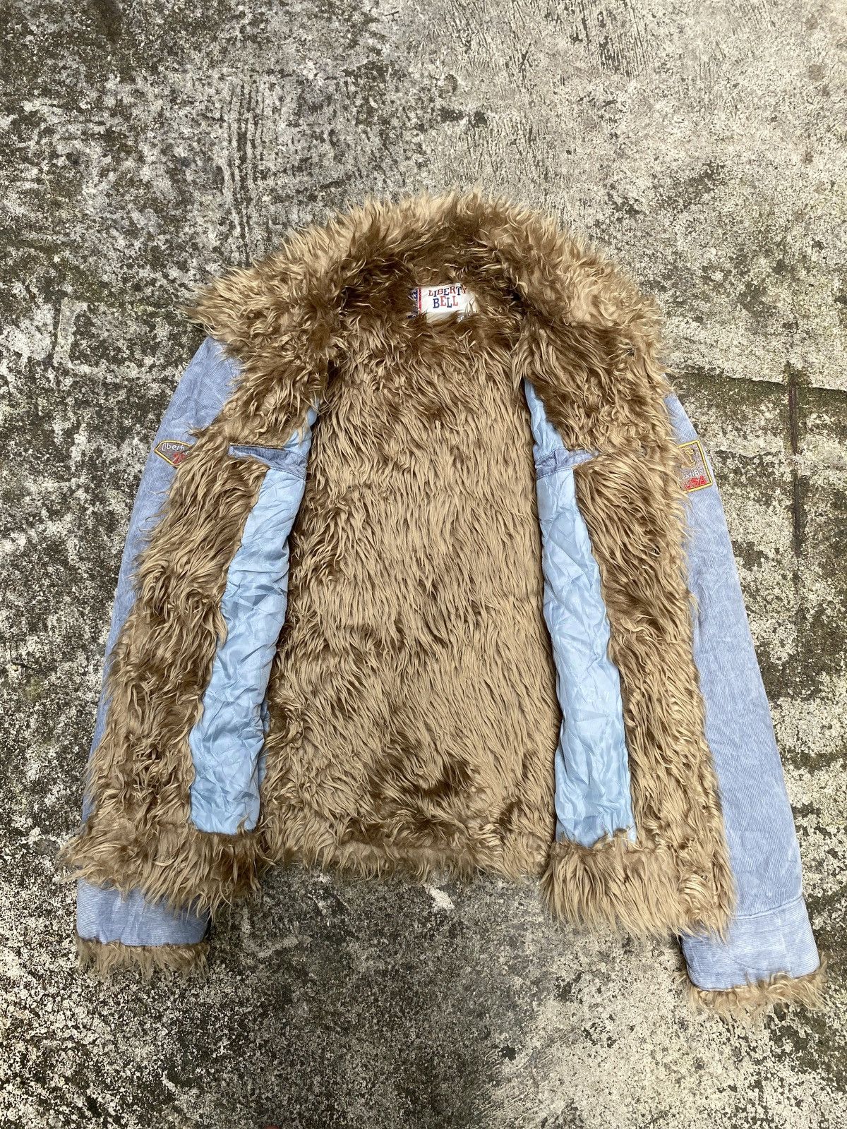 14th Addiction × If Six Was Nine × Le Grande Bleu (L.G.B.) Liberty Bell Faux Fur Jacket LGB Style Size US L / EU 52-54 / 3 - 12 Thumbnail