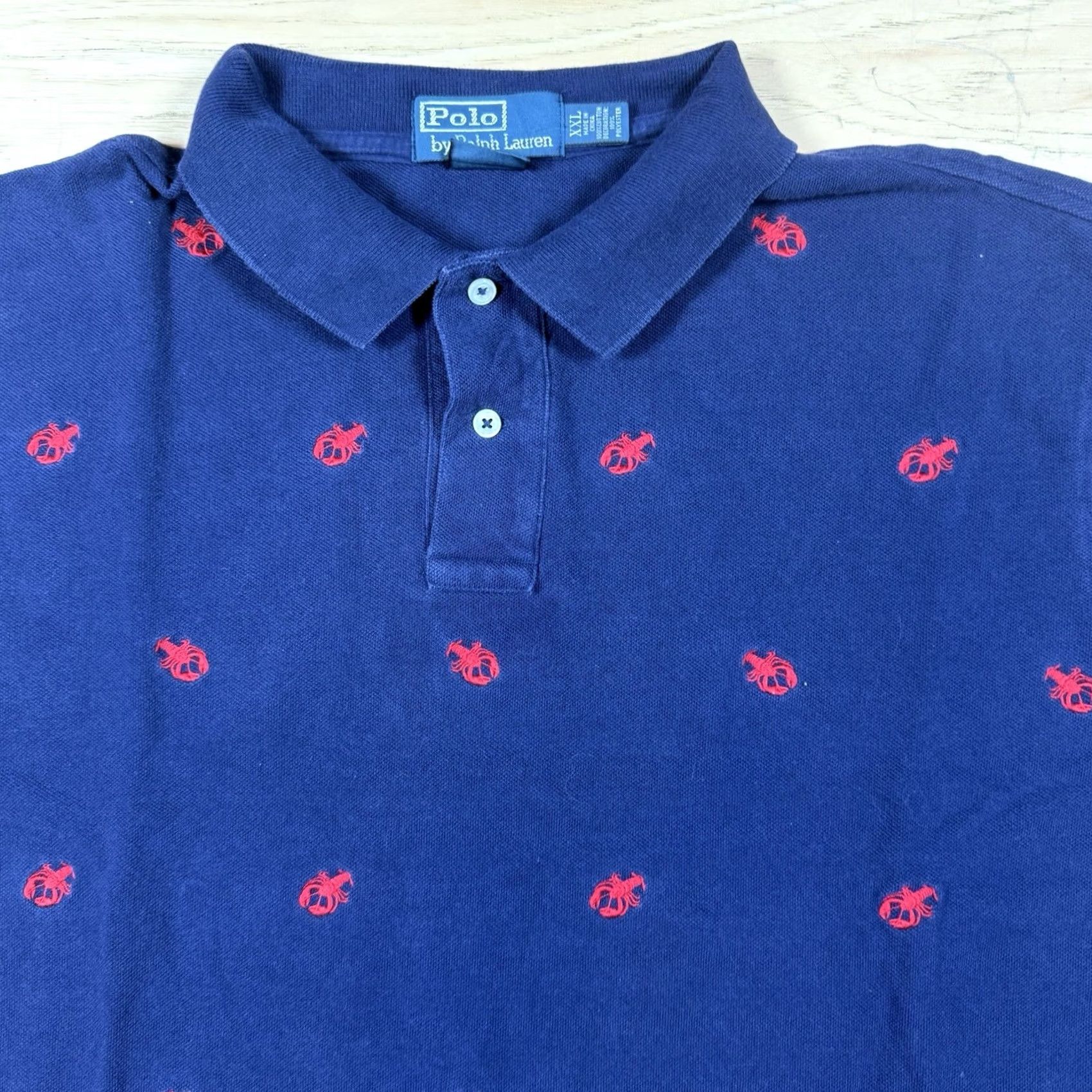 Ralph Lauren VINTAGE Polo Ralph Lauren Shirt Mens XXL Blue Lobster Print AOP 90’s Y2K Size US XXL / EU 58 / 5 - 3 Thumbnail