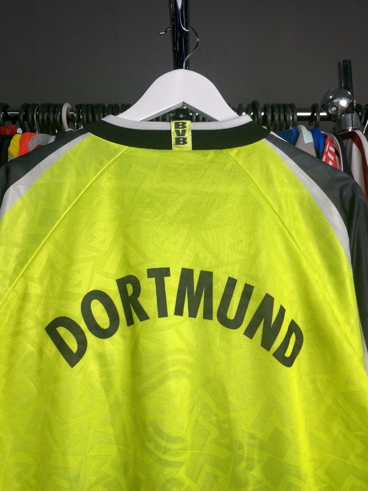 Nike 1996/97 NIKE BORUSSIA DORTMUND SOCCER FOOTBALL JERSEY SHIRT Size US XL / EU 56 / 4 - 8 Thumbnail