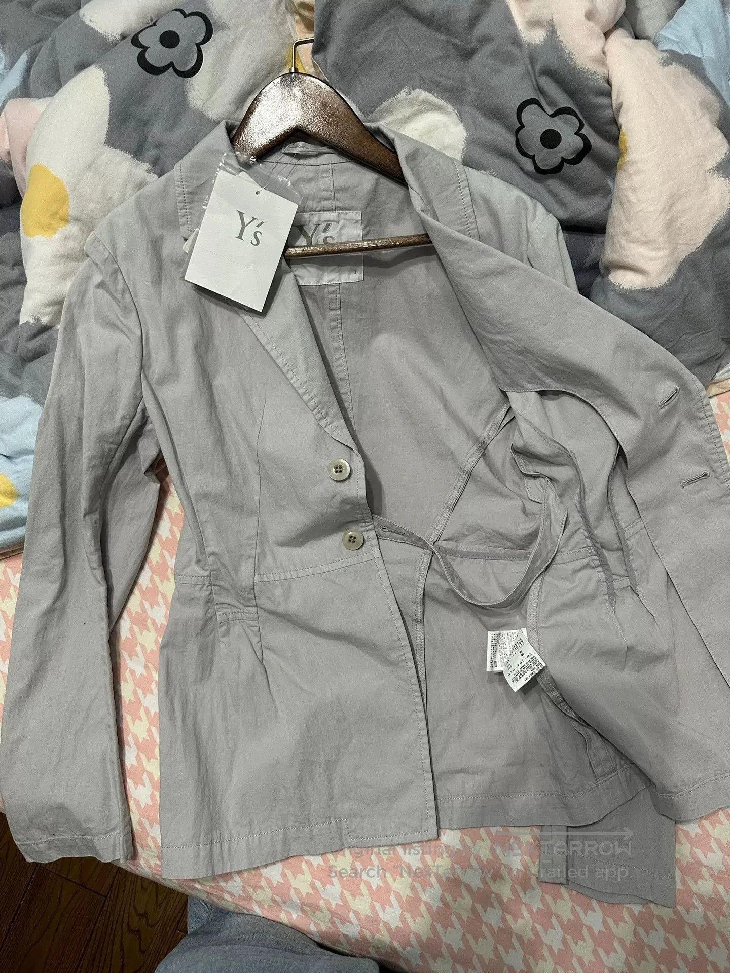 Y's Y's Gray Casual Blazer Jacket. Size M / US 6-8 / IT 42-44 - 4 Thumbnail