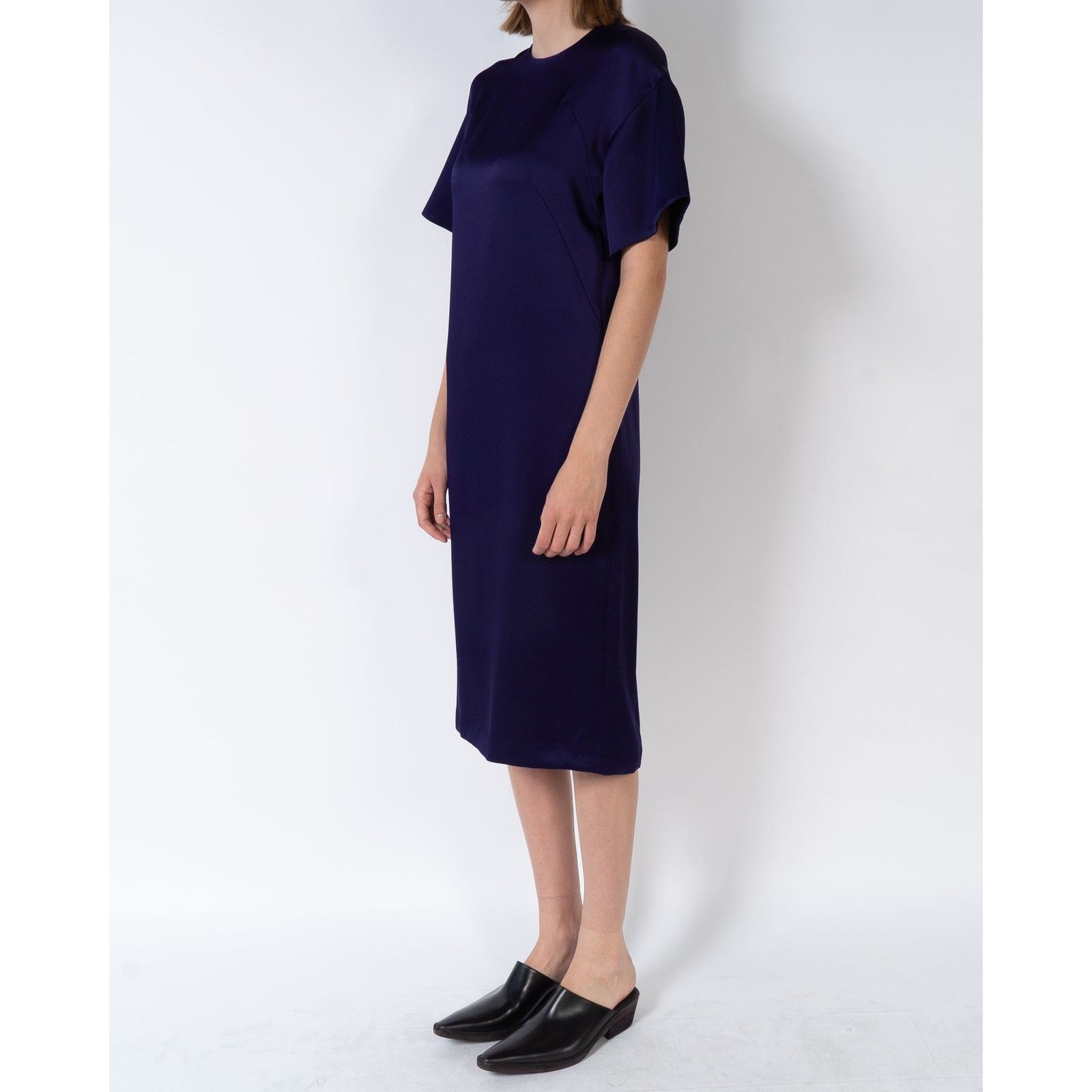 Haider Ackermann FW19 Purple Satin Dress Size S / US 4 / IT 40 - 2 Thumbnail