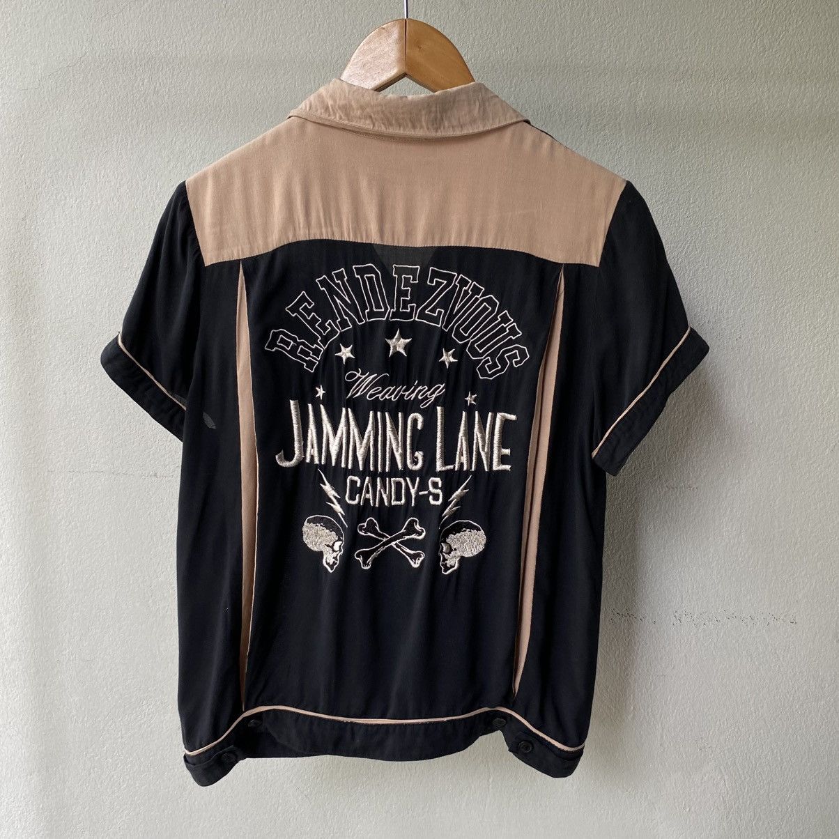 Japanese Brand Candy Stripper Jamming Lane Embroidered Bowling Shirt Size US M / EU 48-50 / 2 - 3 Thumbnail