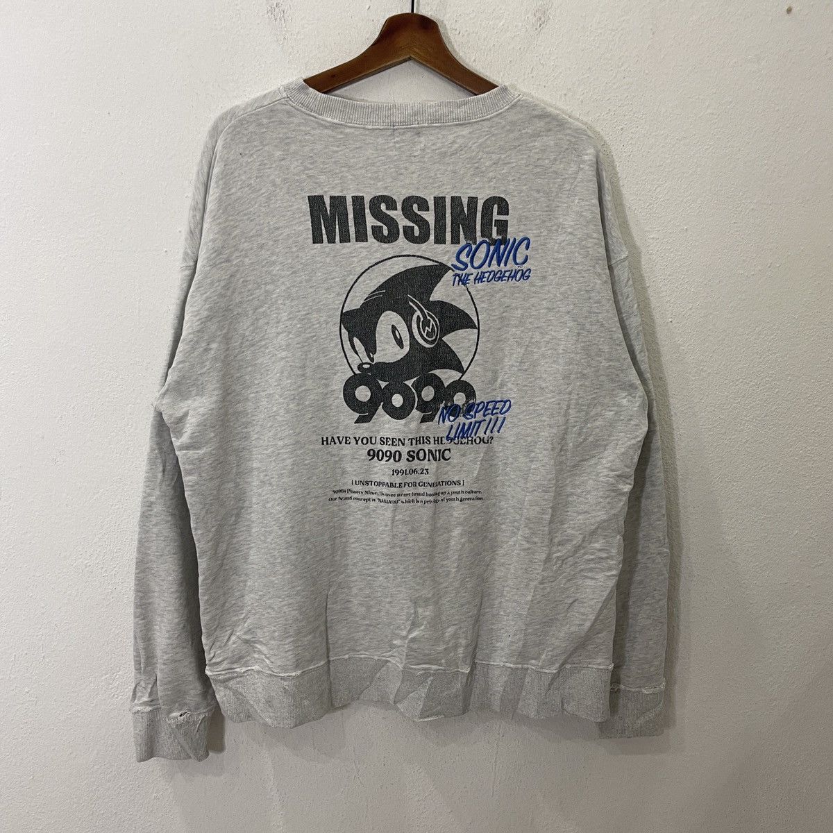 Vintage Vintage Sonic 9090 Distressed Sweatshirt Size US L / EU 52-54 / 3 - 1 Thumbnail