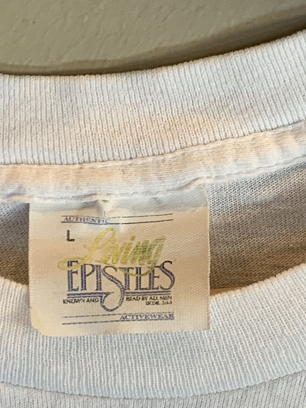Vintage RARE* Vintage 80’s Jesus Living Epistles Invasion Art Shirt Size US L / EU 52-54 / 3 - 9 Thumbnail