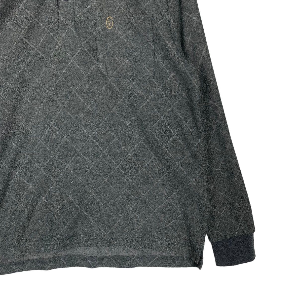 Gianni Valentino GIANNI VALENTINO Checked Long Sleeve Polo Shirt #1165-C53 Size US M / EU 48-50 / 2 - 4 Thumbnail