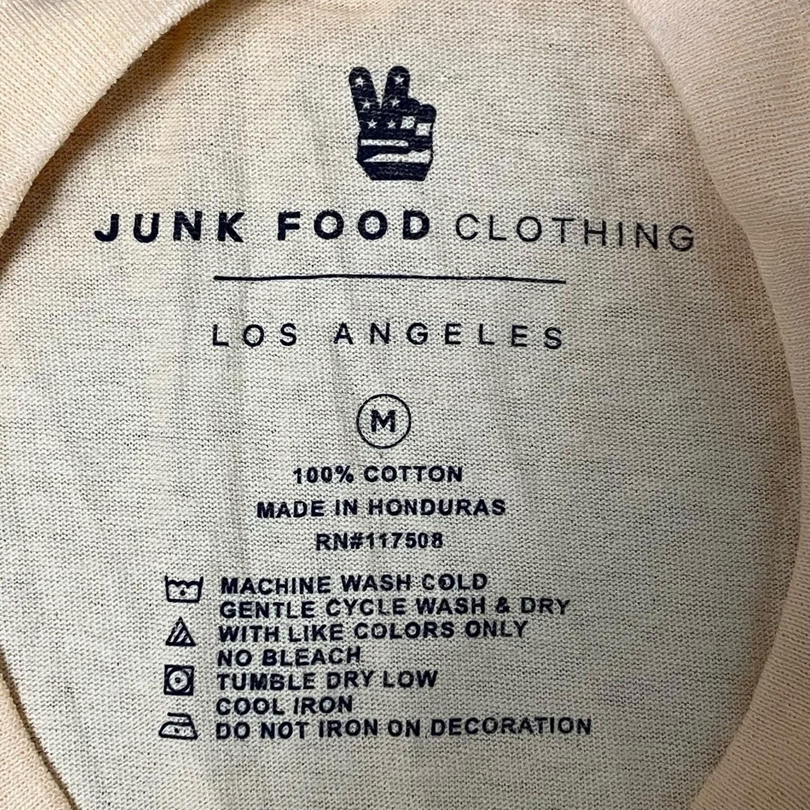 Junk Food Junk Food T-Shirt Mens M Yellow Hawaii Tropical Hula Palm Size US M / EU 48-50 / 2 - 4 Thumbnail