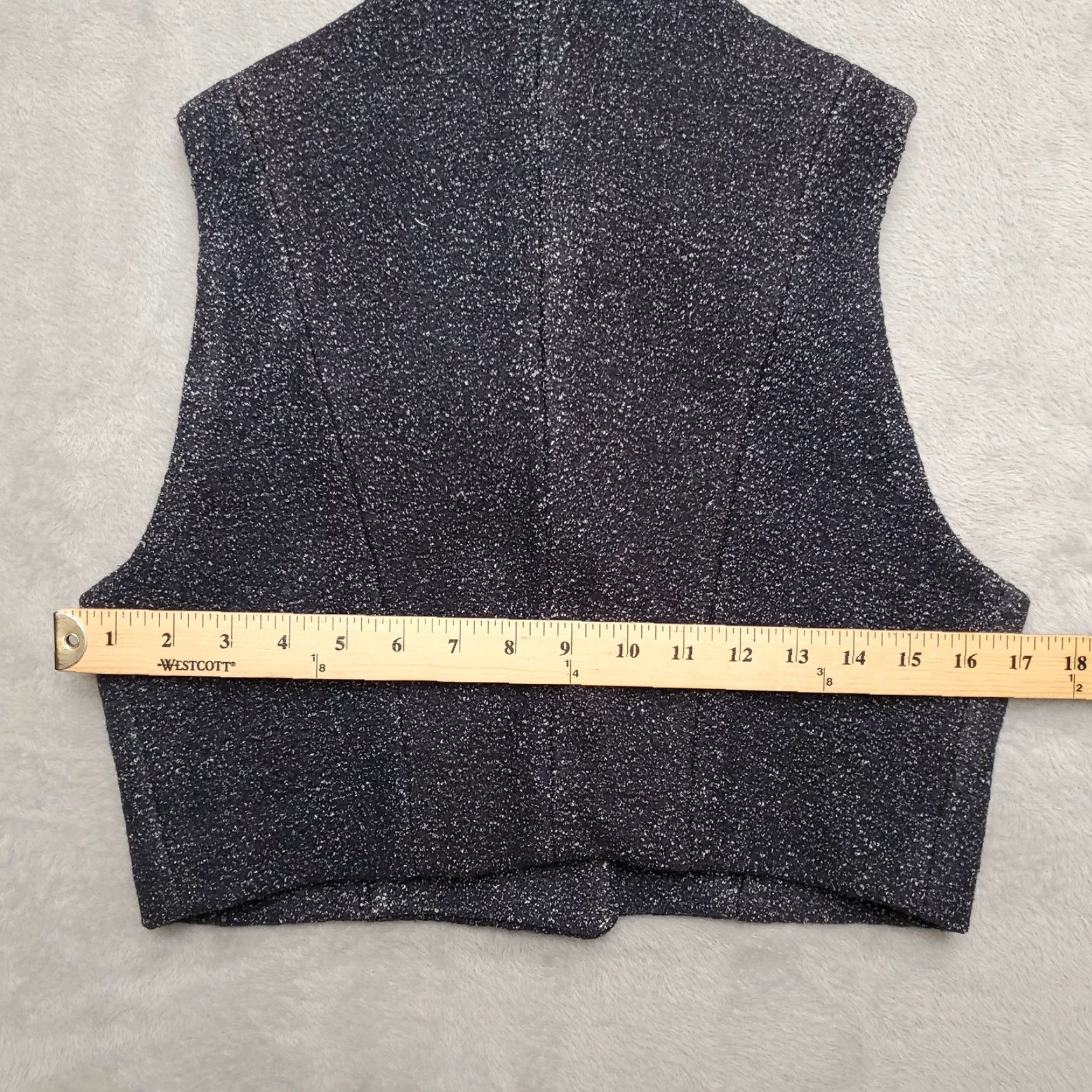 Vintage VINTAGE Ghost Vest Womens XS Black Wool Button Cropped English Riding Heavy Size XS / US 0-2 / IT 36-38 - 4 Thumbnail