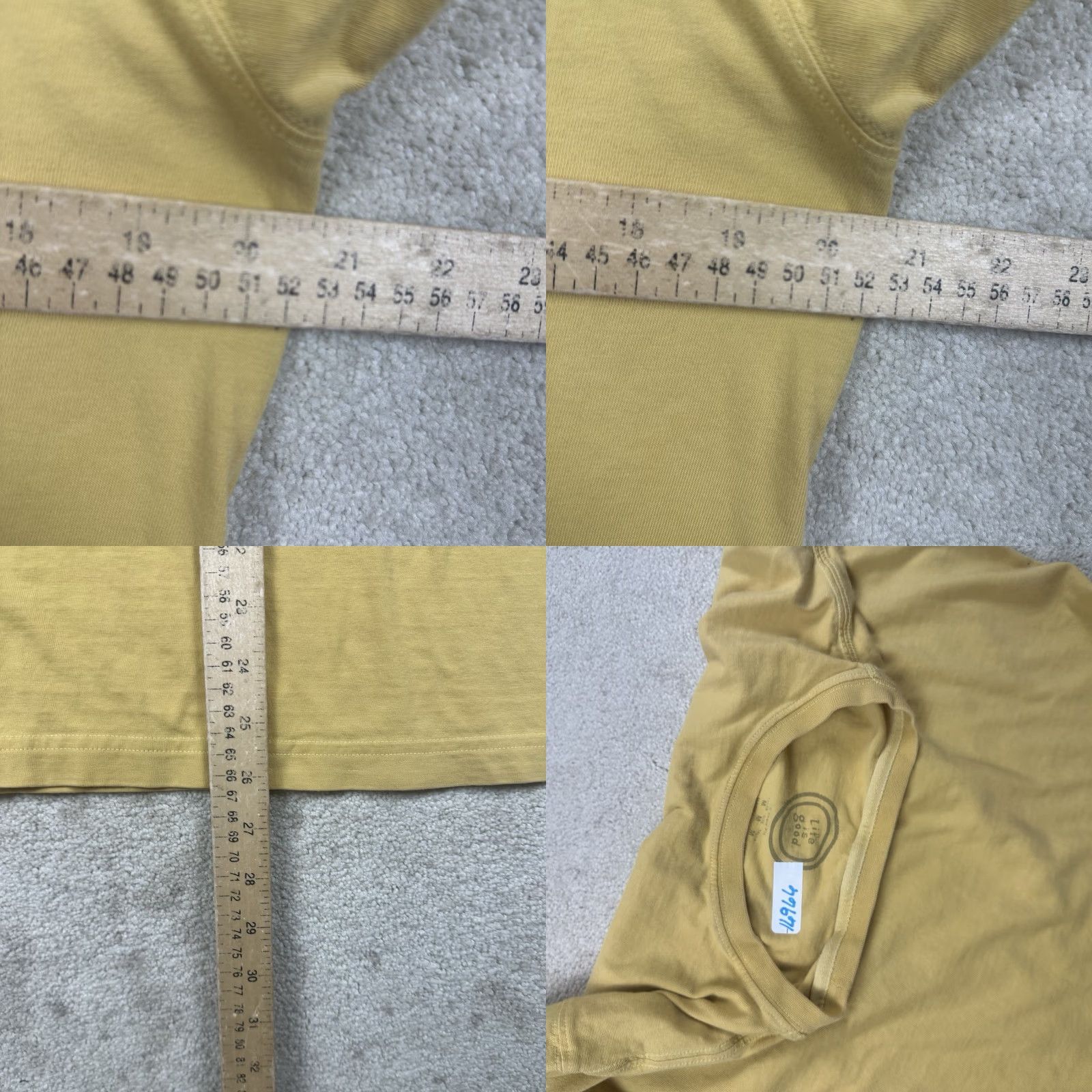 Life is Good Life is Good T Shirt Mens Medium Yellow Shirt Mens M Yellow Logo Graphic Print Outdoor All Seasons Crew Neck Short Sleeve Vintage No Size US M / EU 48-50 / 2 - 8 Thumbnail
