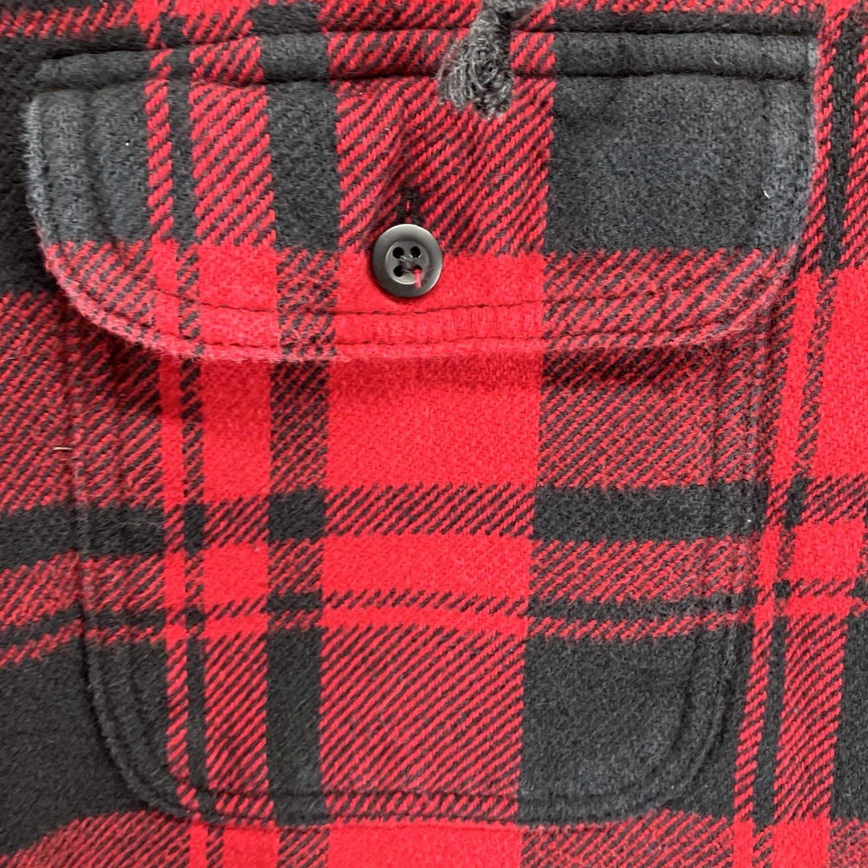American Eagle Outfitters VINTAGE Mens American Eagle Buffalo Plaid Thick Knit Shirt Removable Hood Medium Shacket Size US M / EU 48-50 / 2 - 7 Thumbnail