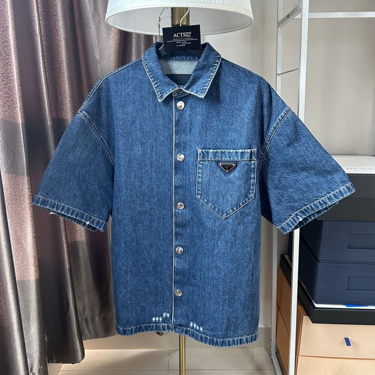 Prada Prada denim shirt Size US L / EU 52-54 / 3 - 1 Thumbnail