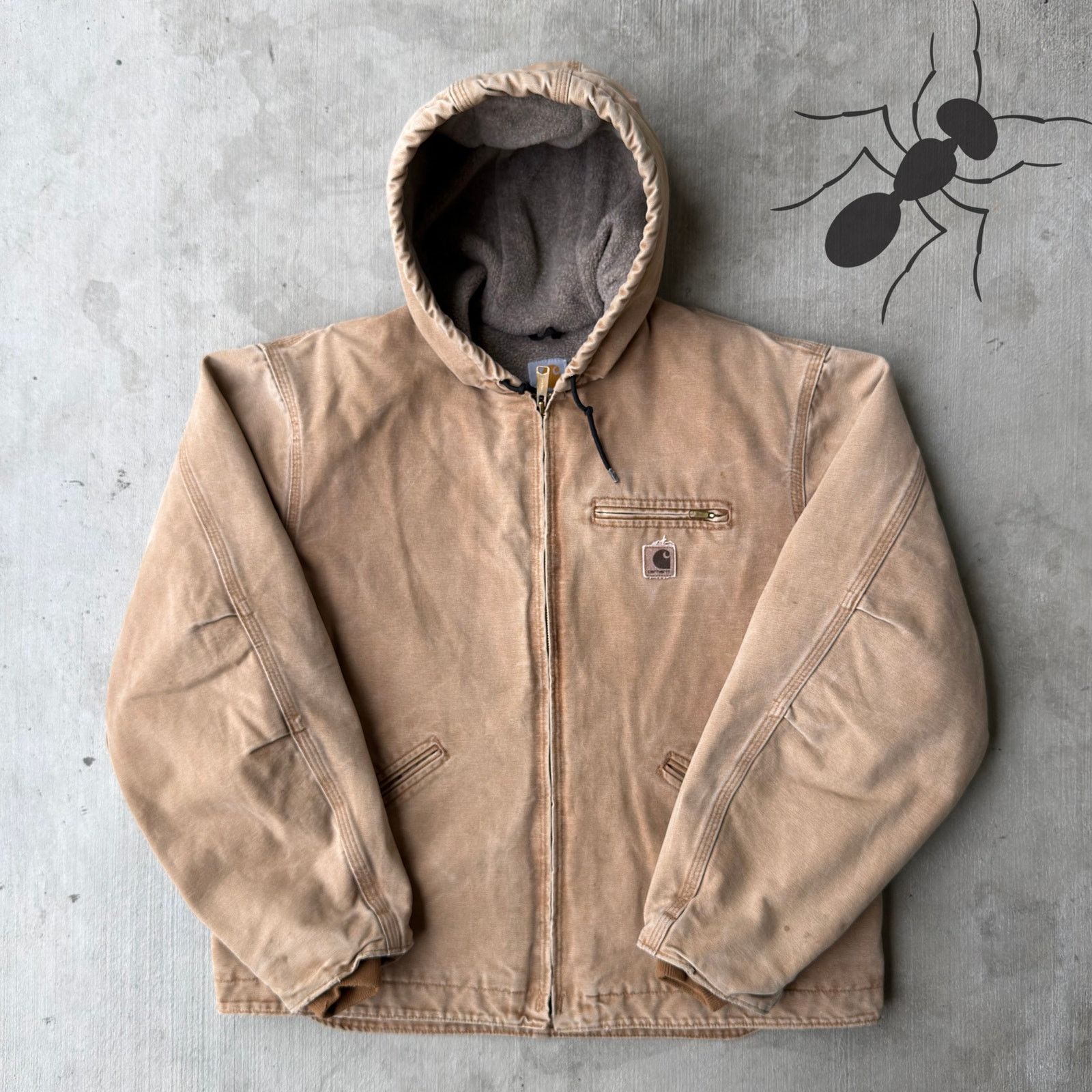 Carhartt J141 brown Sierra work wear jacket