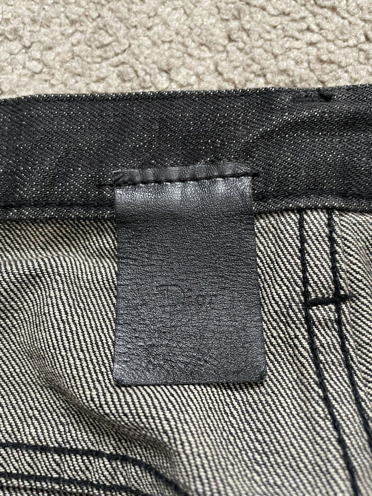Dior × Hedi Slimane SS03 Dior Homme "Follow Me" Runway Clawmark Denim Jeans Size US 28 / EU 44 - 8 Thumbnail