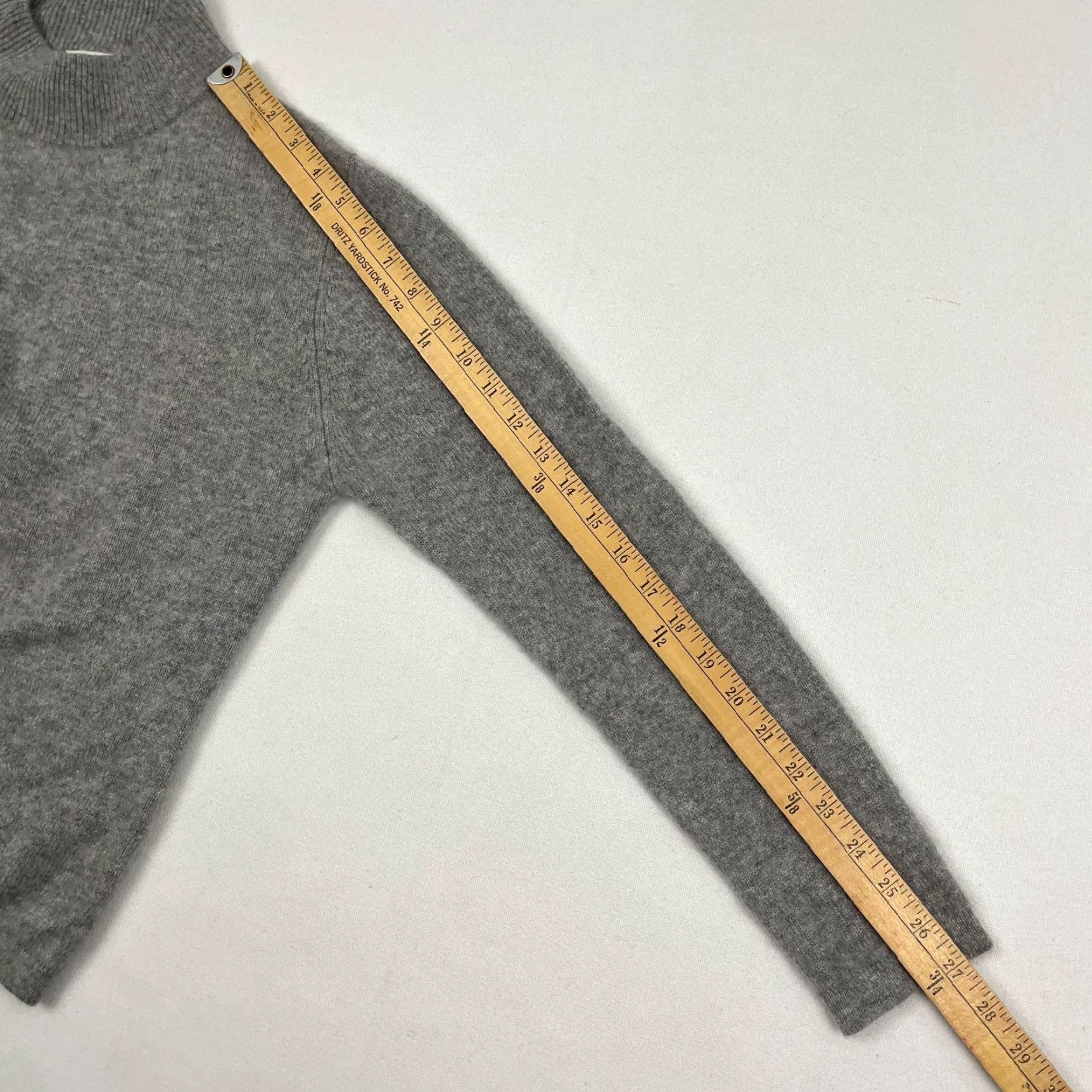 Vintage Carissa E Cashmere Sweater Womens M Gray Turtleneck / Preppy / Classic / Pullver / Casual Workwear Size M / US 6-8 / IT 42-44 - 5 Thumbnail