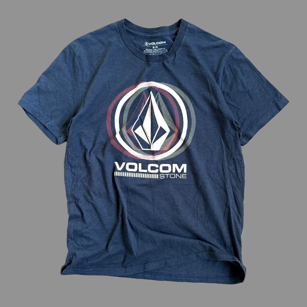 Volcom Volcom Stone Shirt Mens Medium Blue Graphic Skate Streetwear Tee Classic Logo Size US M / EU 48-50 / 2 - 1 Thumbnail