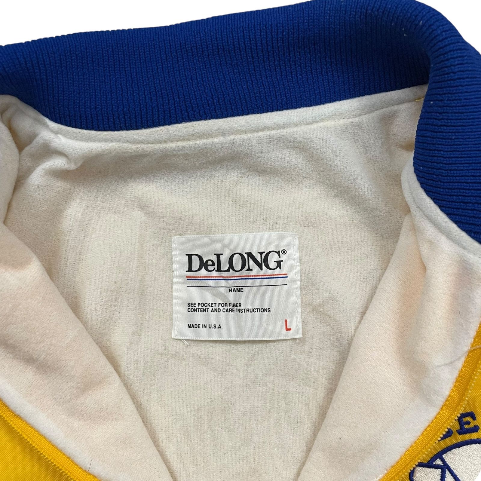 NBA VTG 90s GOLDEN STATE WARRIORS DELONG PULLOVER JACKET SIZE L Size US L / EU 52-54 / 3 - 4 Thumbnail