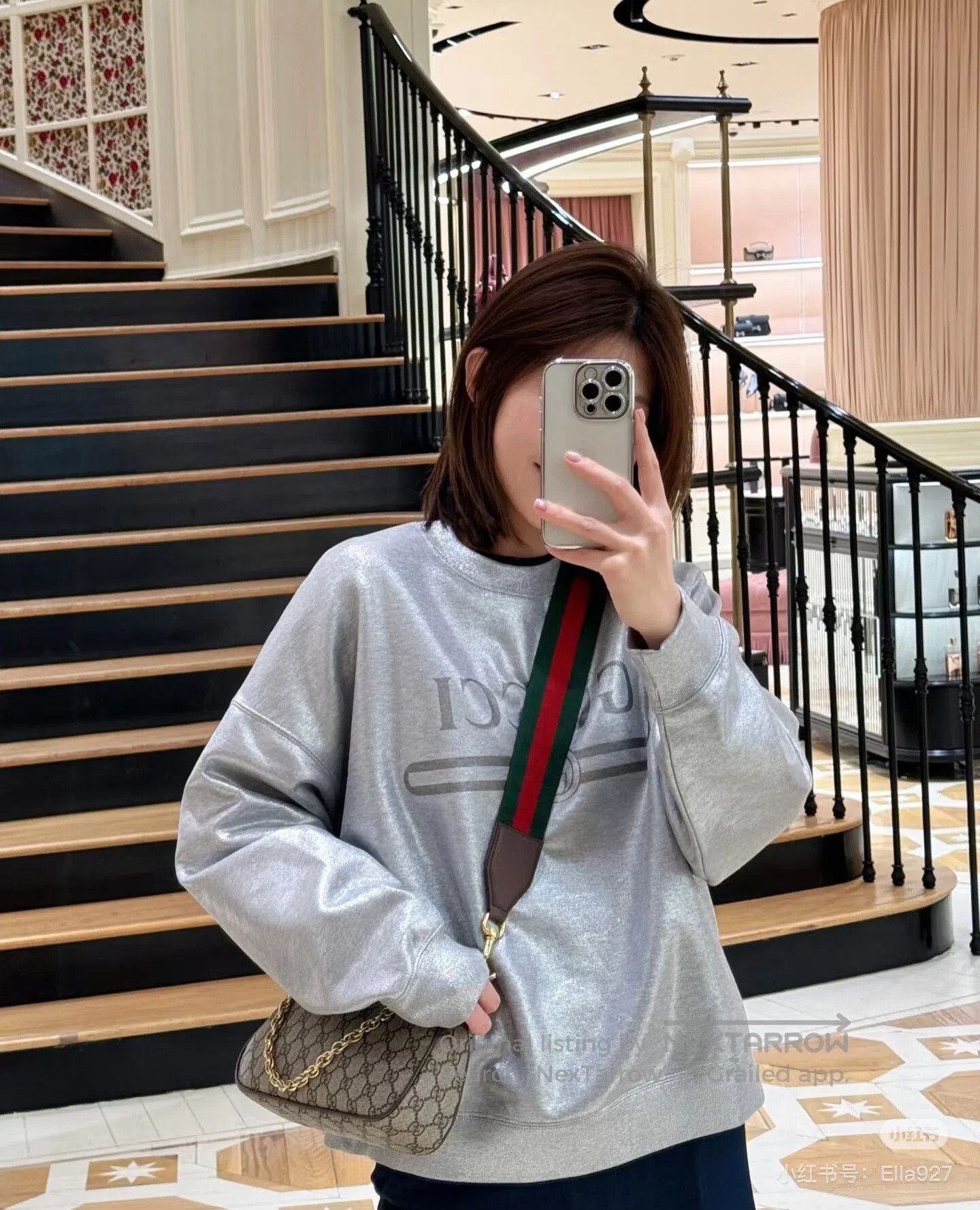 Gucci gucci silver logo sweatshirt size medium. Size US M / EU 48-50 / 2 - 7 Thumbnail