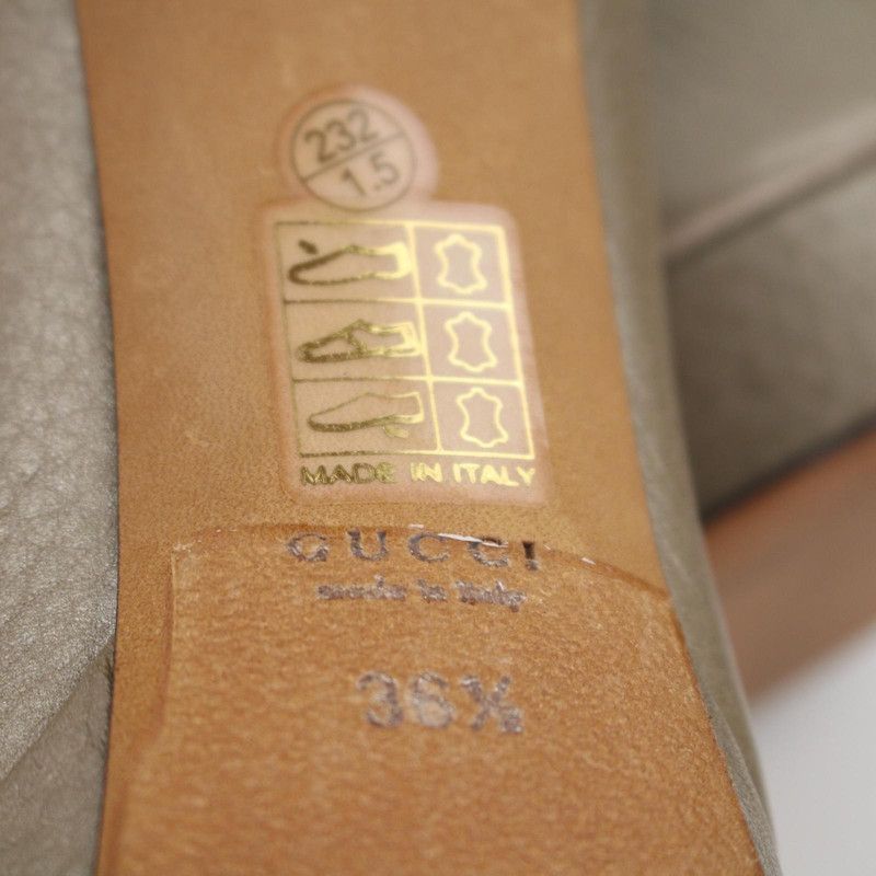 Gucci Gucci Champagne Peep-Toe High Heels- Size US 8 / IT 38 - 3 Thumbnail