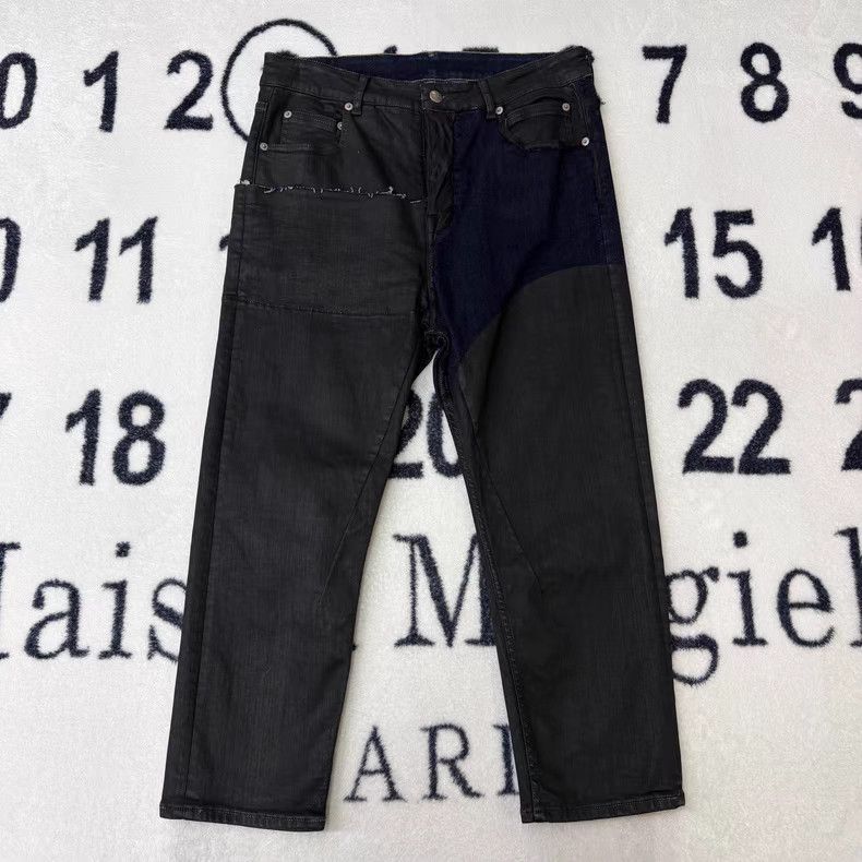 Rick Owens Rick Owens Waxed Panel Denim Jeans Q10 Size US 32 / EU 48 - 1 Thumbnail
