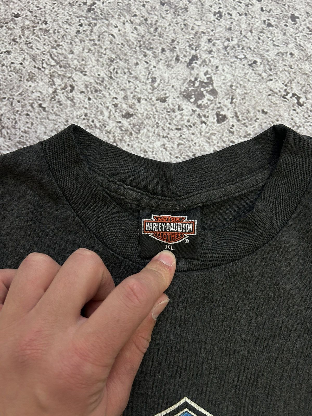 Harley Davidson × Vintage Rare Vintage Harley Davidson 3D Emblem 1990 Eagle USA Tee Size US XL / EU 56 / 4 - 6 Thumbnail