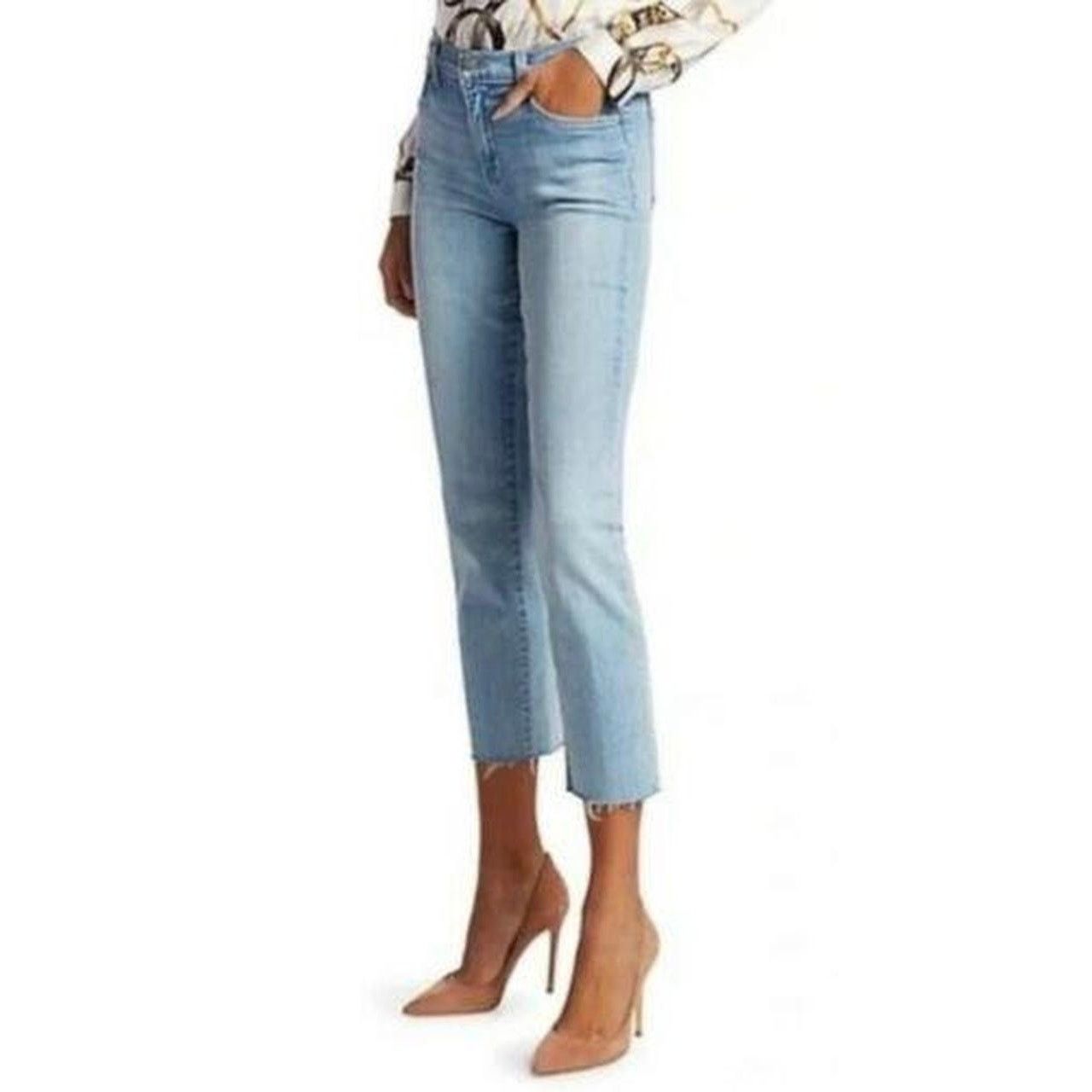 L'AGENCE $275 New L’agence Sada High Rise Slim Straight Crop - 25 Size 25" / US 0 / IT 36 - 1 Thumbnail