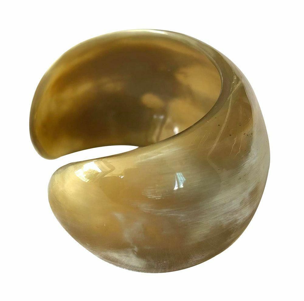 Designer New Textured Cow Horn Bracelet. Size ONE SIZE - 5 Thumbnail