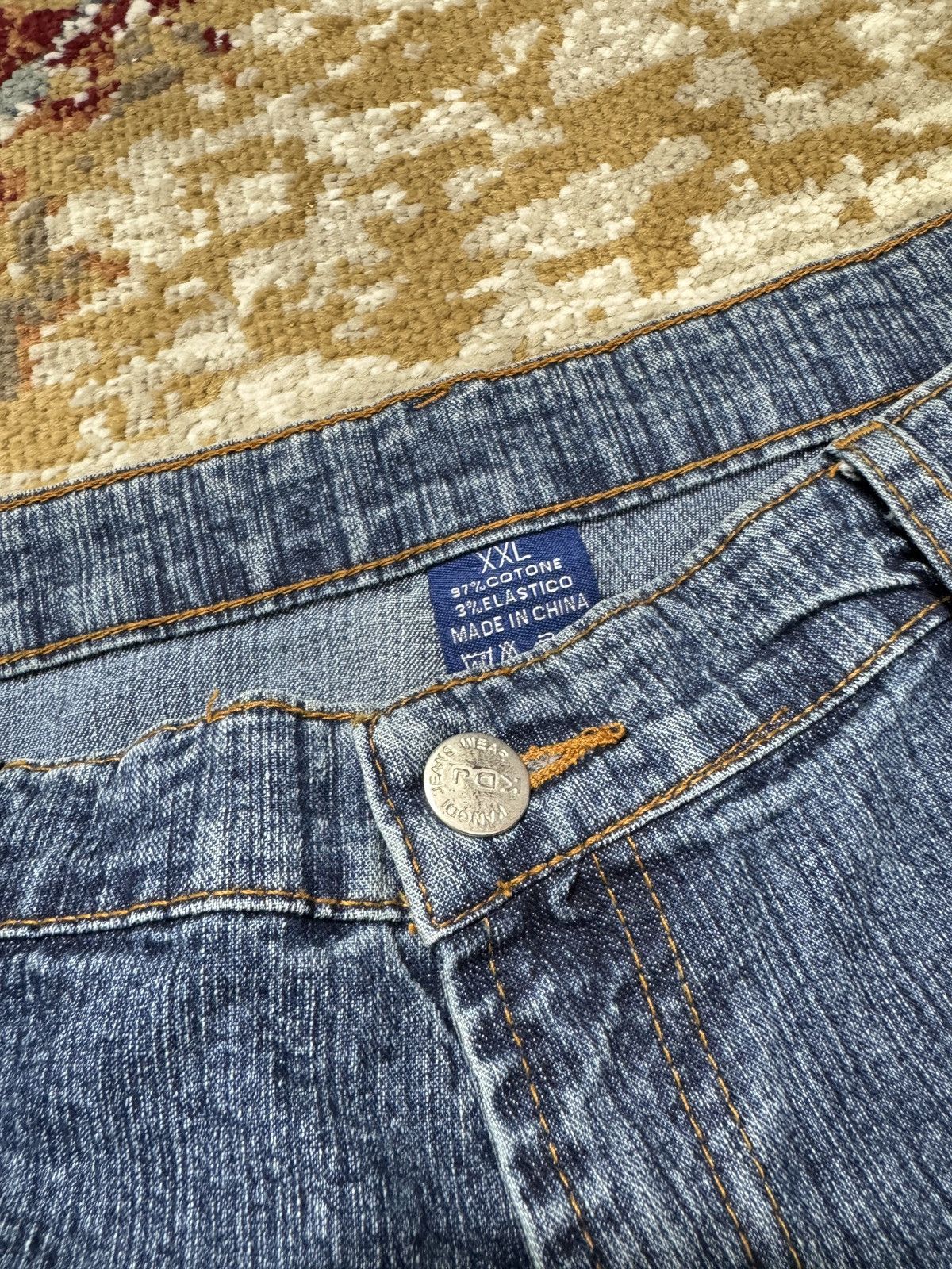 Japanese Brand ᶠᵃⁿᶜʸᵍᵘʸ Y2K Flared Denim Boootcut Flared Jeans Cargo Pant Size US 34 / EU 50 - 5 Thumbnail