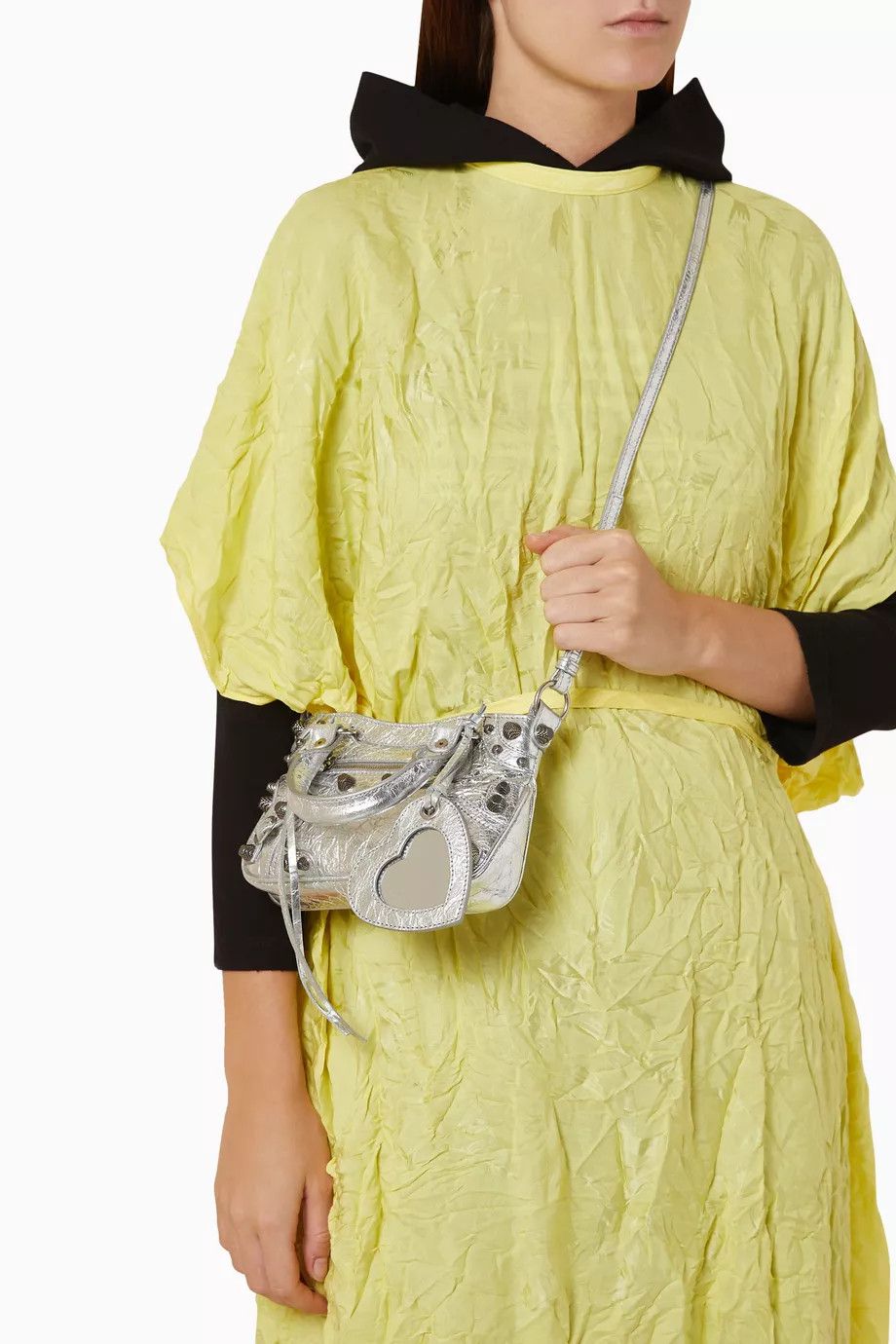 Balenciaga o1in1g0824 Size : OS / Neo Cagole Tote Bag Metallized Silver Size ONE SIZE - 2 Thumbnail