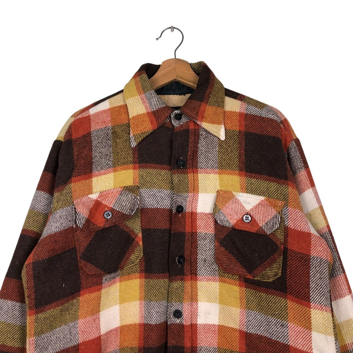 Vintage 🔥VINTAGE WOOL CHORE JACKET TARTAN DESIGN CPO BY PARK AVE Size US M / EU 48-50 / 2 - 5 Thumbnail