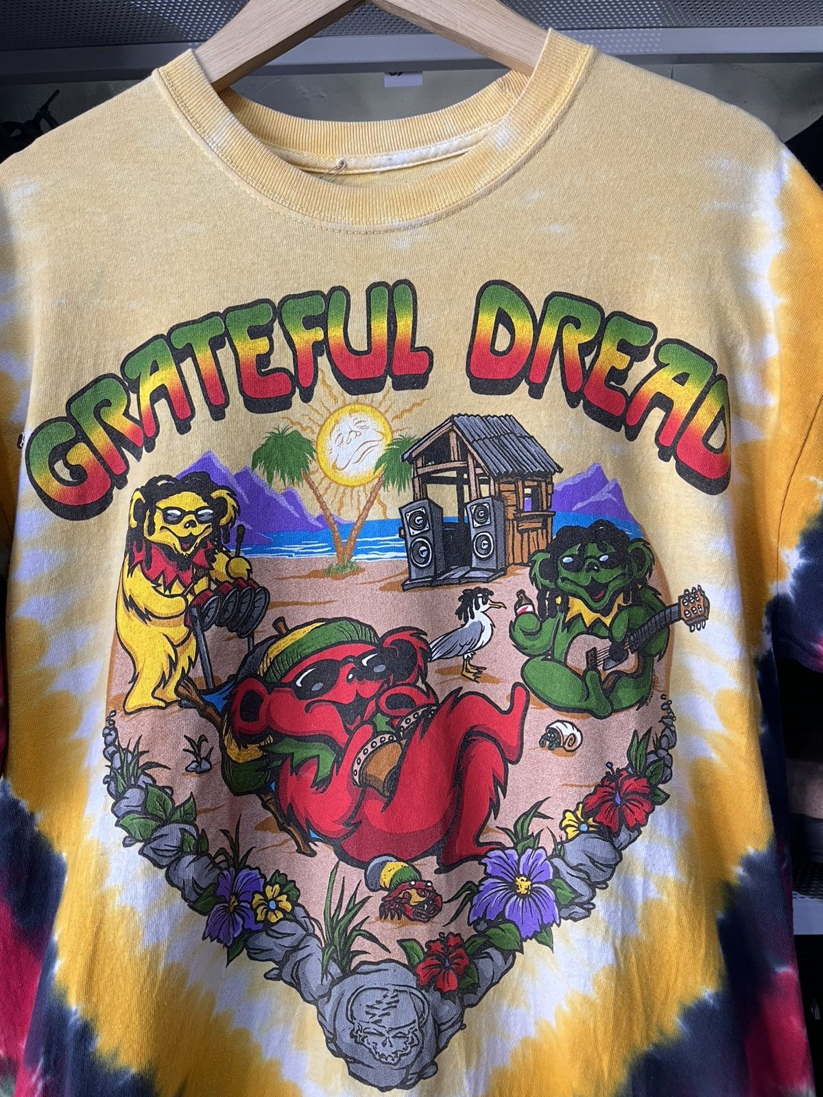 Grateful Dead Grateful Dead Positive Vibrations Tie-Dye T-Shirt Tee Liquid Size US L / EU 52-54 / 3 - 2 Thumbnail