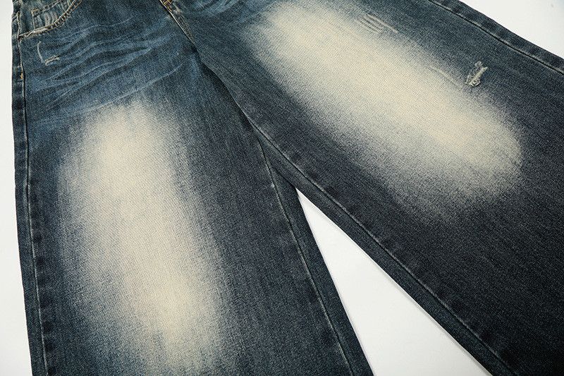 Jean American retro washed wide-leg jeans for men Size US 32 / EU 48 - 5 Thumbnail