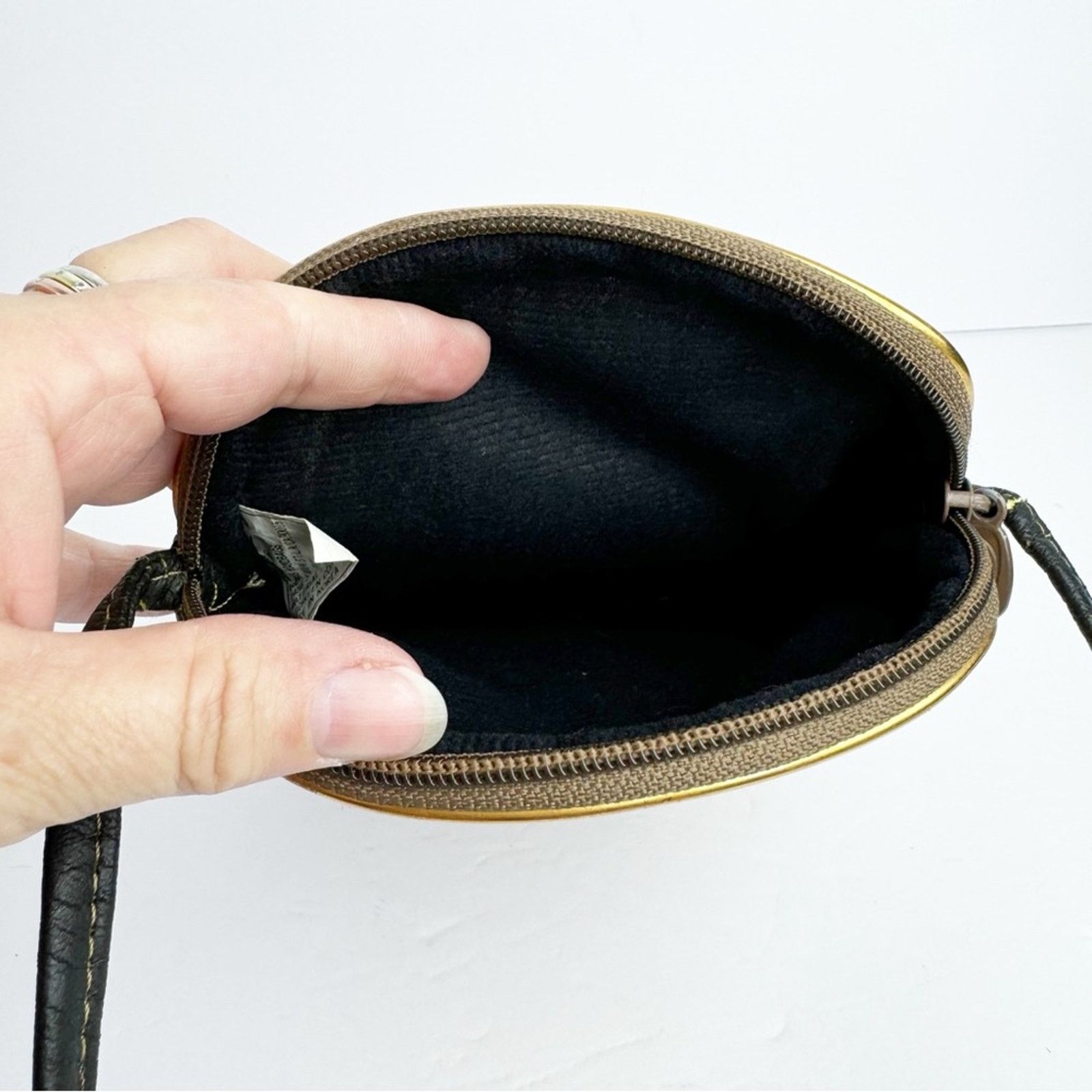 Vintage Vintage Gold Bronze Metallic Patchwork Mini Crossbody 5x8 Size ONE SIZE - 4 Thumbnail