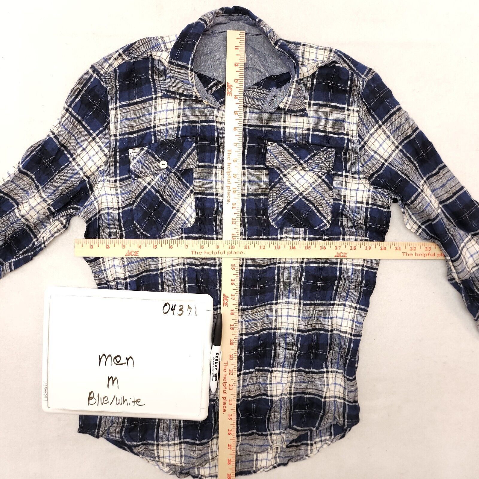 Mossimo Mossimo Tartan Flannel Button Up Shirt Mens Size M Blue Size US M / EU 48-50 / 2 - 6 Thumbnail