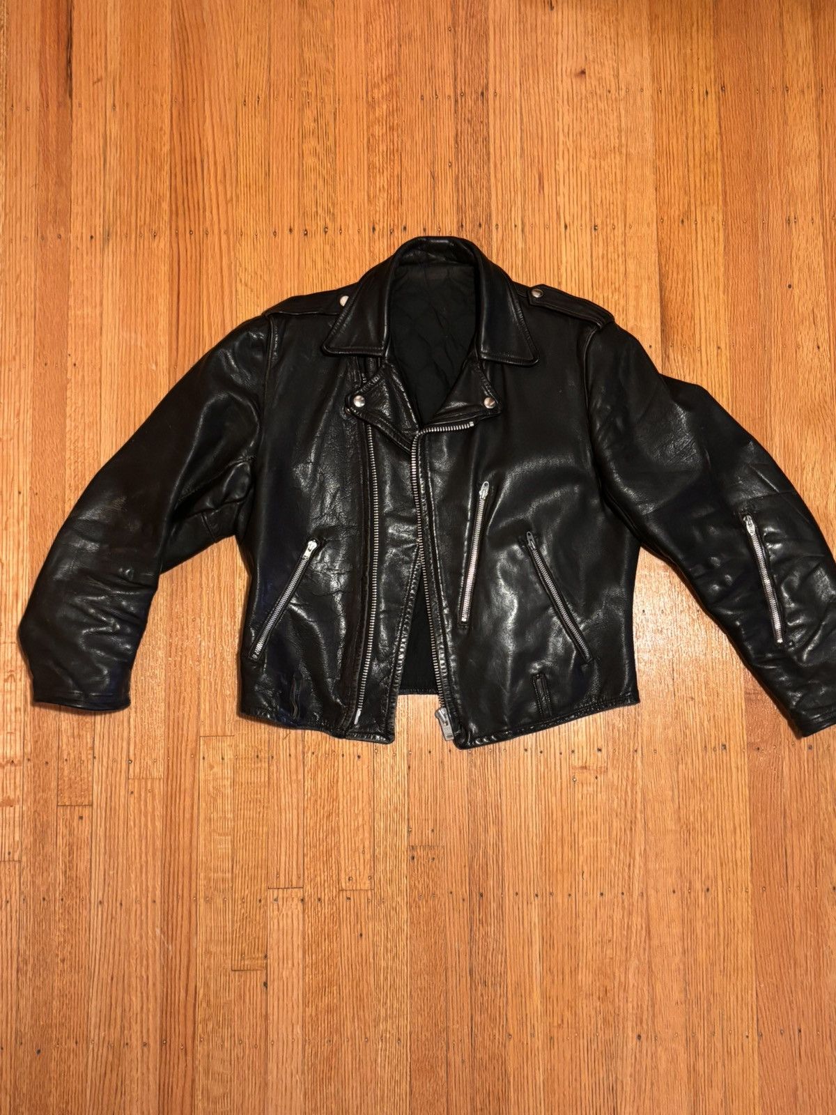 Other Vintage Mid-Late 60s Leather motorcycle Jacket Size US S / EU 44-46 / 1 - 1 Thumbnail