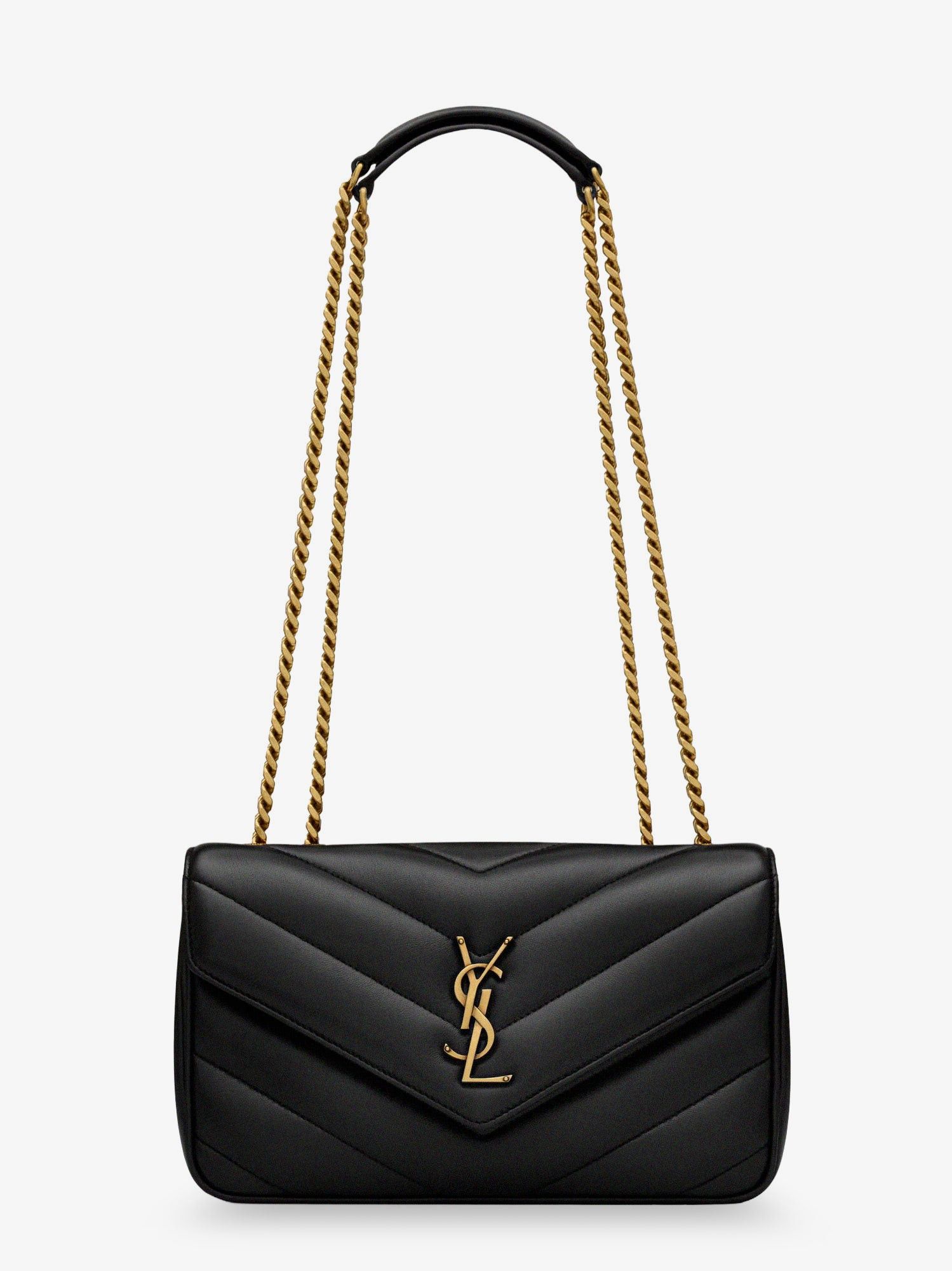 Saint Laurent Paris Loulou Small Matelasse Leather Shoulder Bag Size ONE SIZE - 1 Thumbnail