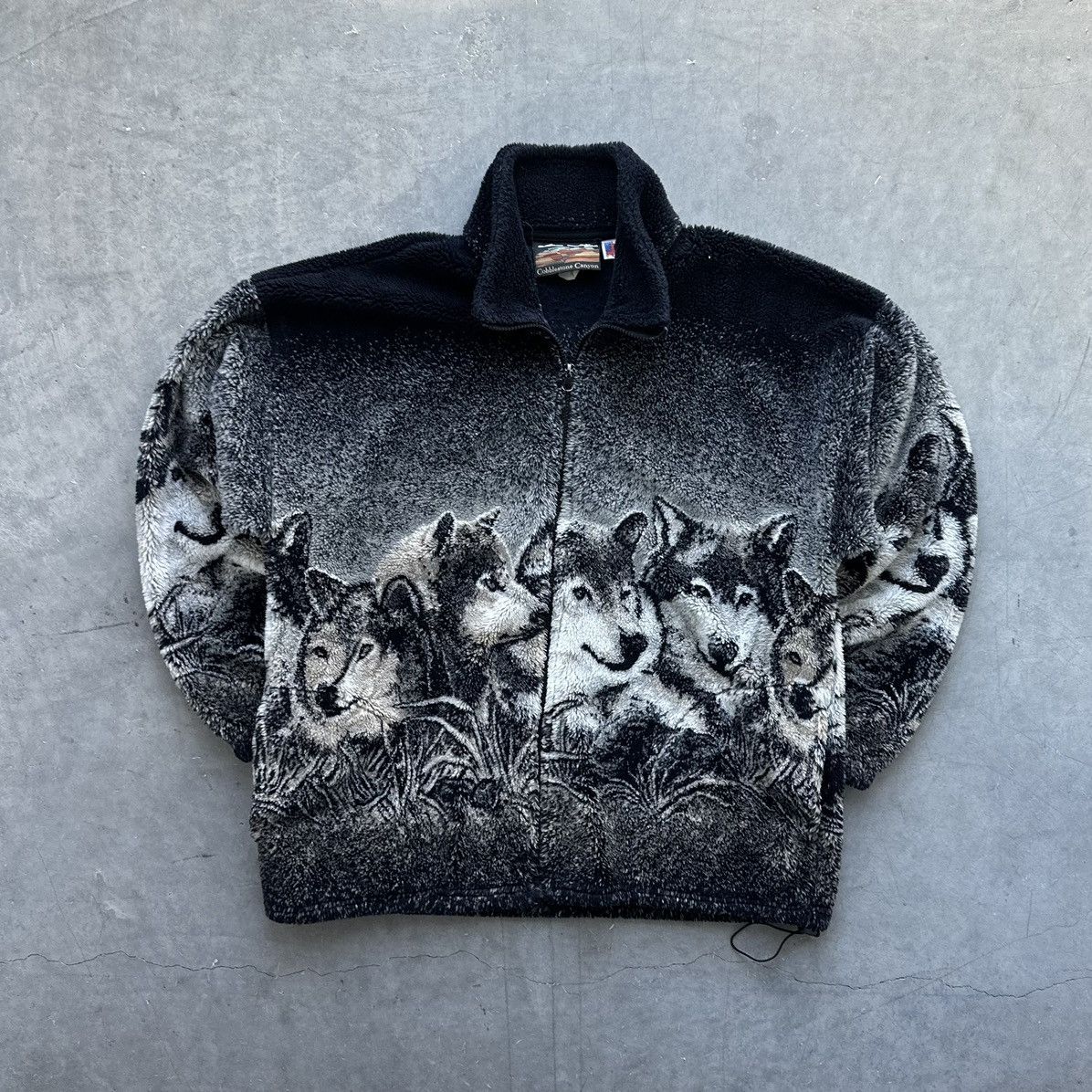 Animal Print Fleece Jacket | Grailed