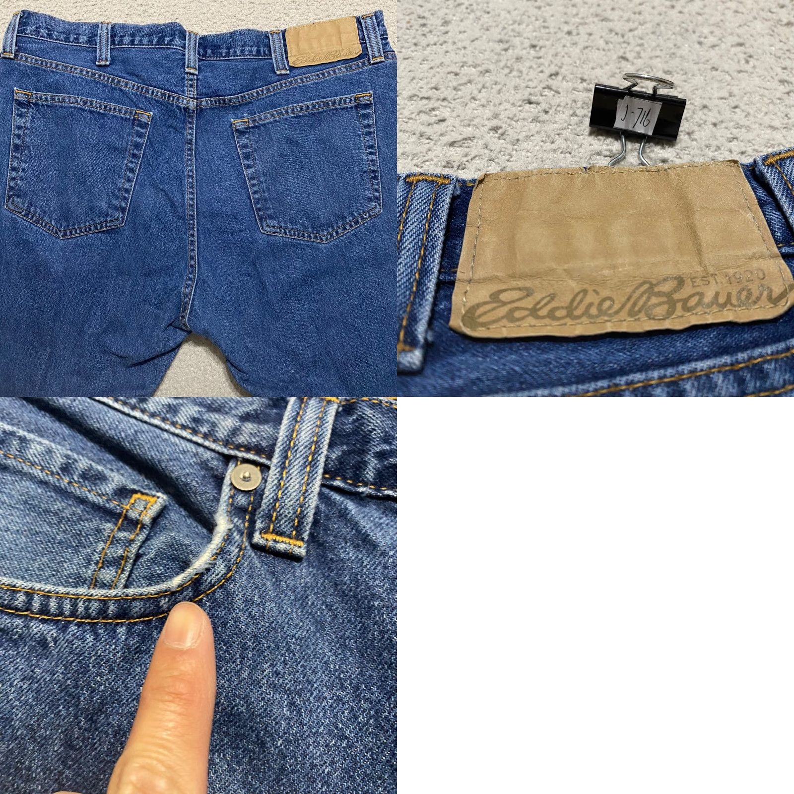 Eddie Bauer Eddie Bauer Jeans Mens 38x30 Blue Denim Straight Leg Medium Wash Mid Rise Denim Jeans Mens 38 Regular Blue 5-Pocket Design Size US 38 / EU 54 - 9 Thumbnail