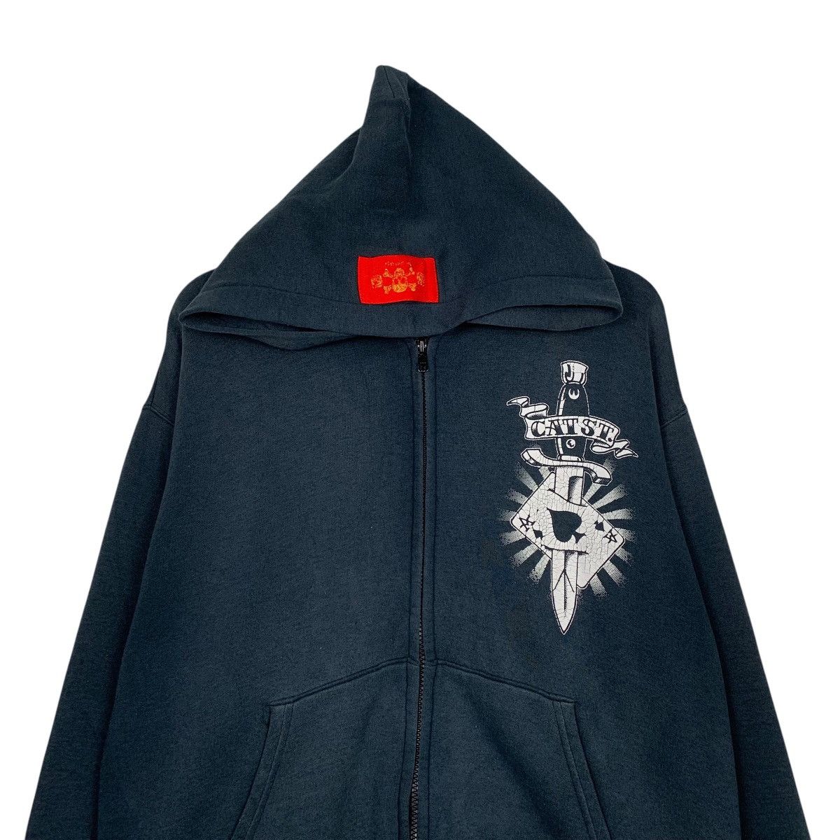 Japanese Brand Japanese Brand Cream Soda Rock n Roll Zipper Hoodie Size US M / EU 48-50 / 2 - 2 Thumbnail
